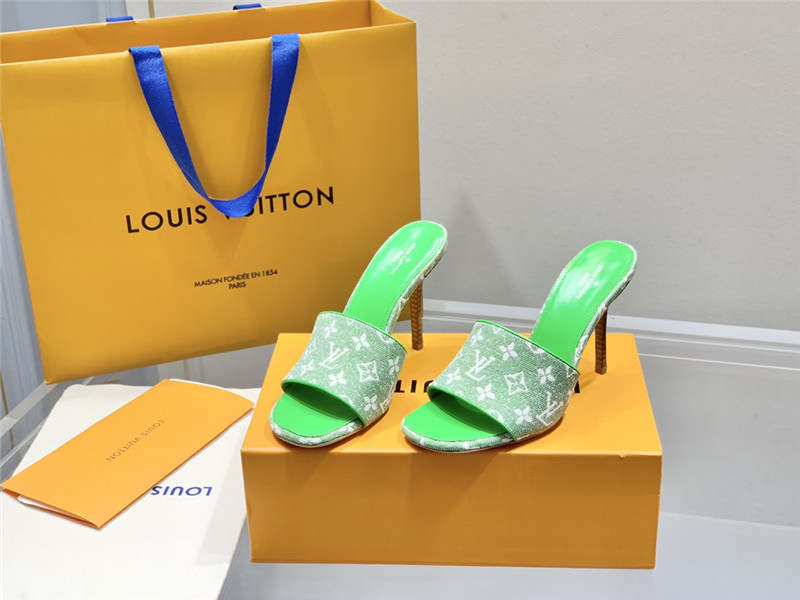 louis vuitton lv monogram high heel slippers - Sneaker Replica Workshop