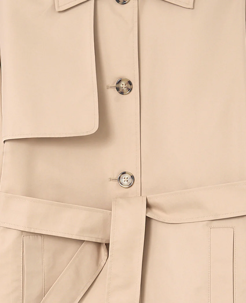 Pimkie Trench long avec ceinture à nouer