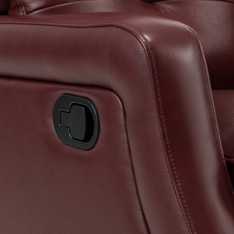 Benito 28.74" Wide Genuine Leather Swivel Rocker Recliner