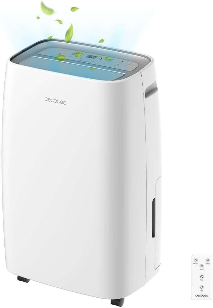 Cecotec Deumidificatore BigDry 10000 Expert Connected. 580 W, Serbatoio Estraibile da 6 L, Deumidificazione da 30 L/giorno, Controllo tramite Wifi, Selezione 'Umidità
