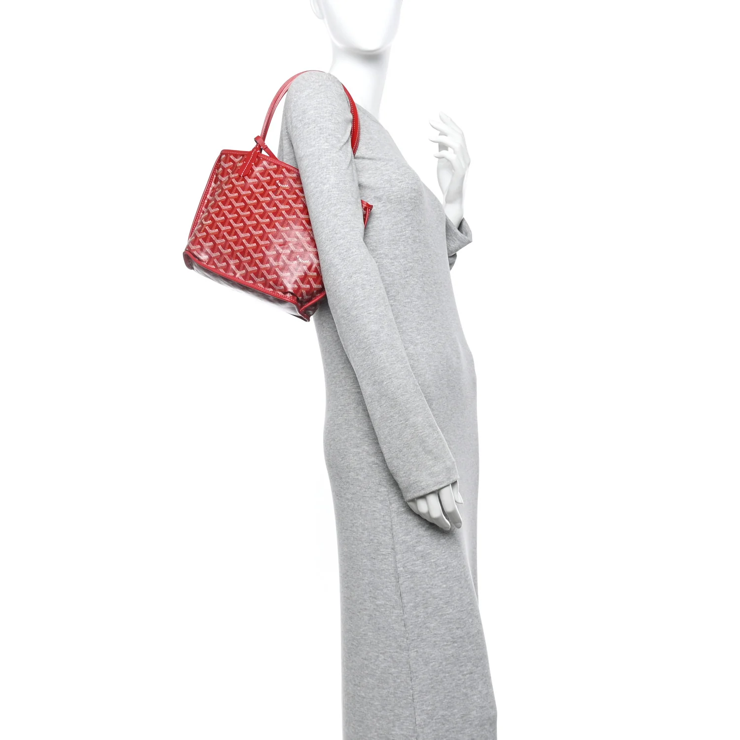 Goyardine Reversible Mini Anjou Red
