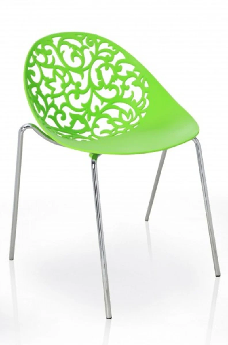 Designer chair Baroque Flowers Green - 16235