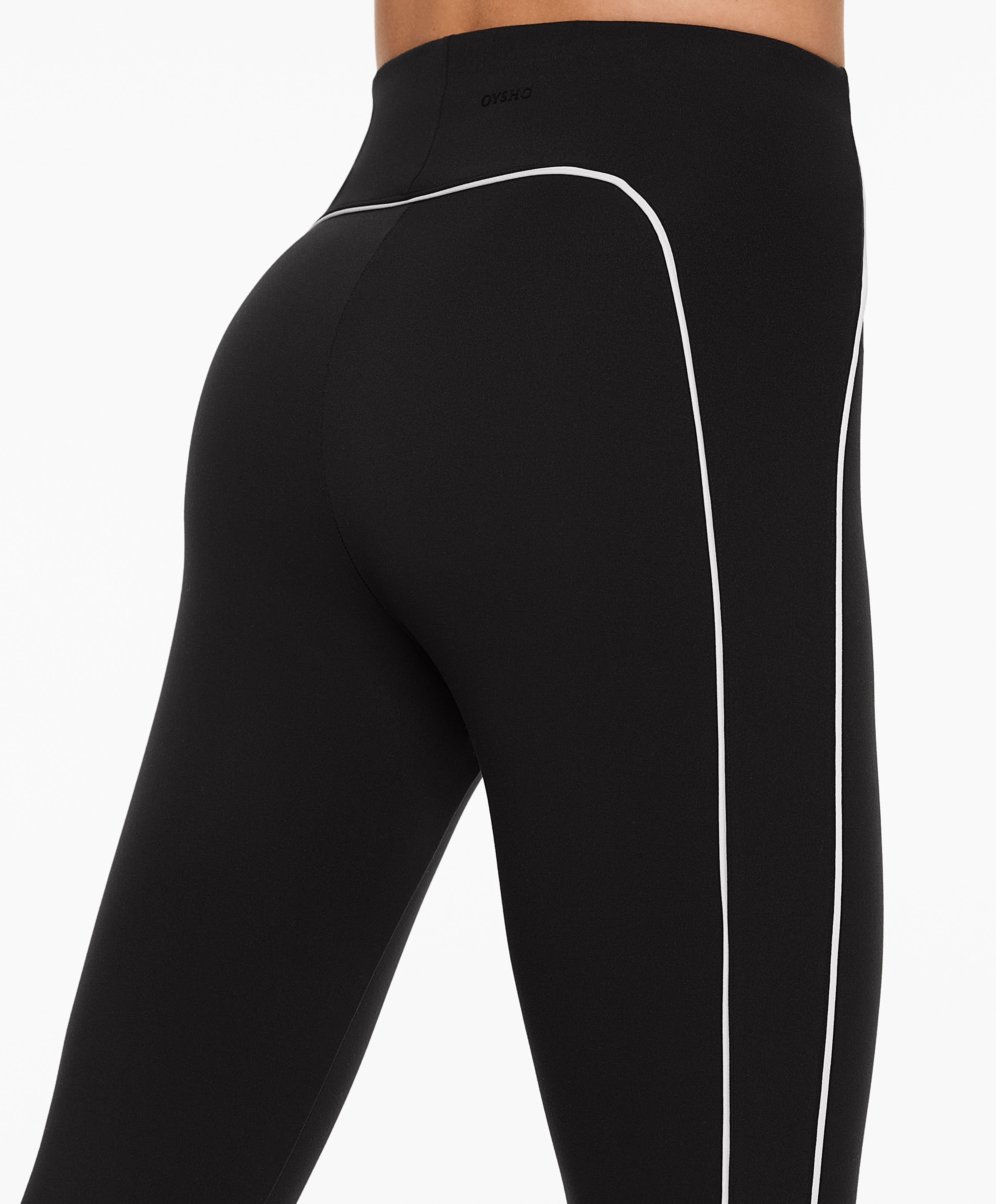 OYSHO Piping Comfortlux high-rise 65cm ankle-length leggings