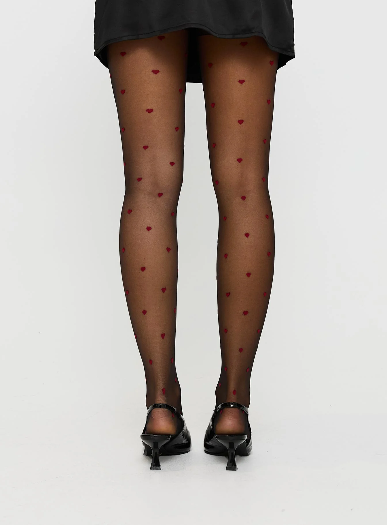 In My Heart Stockings Black / Red