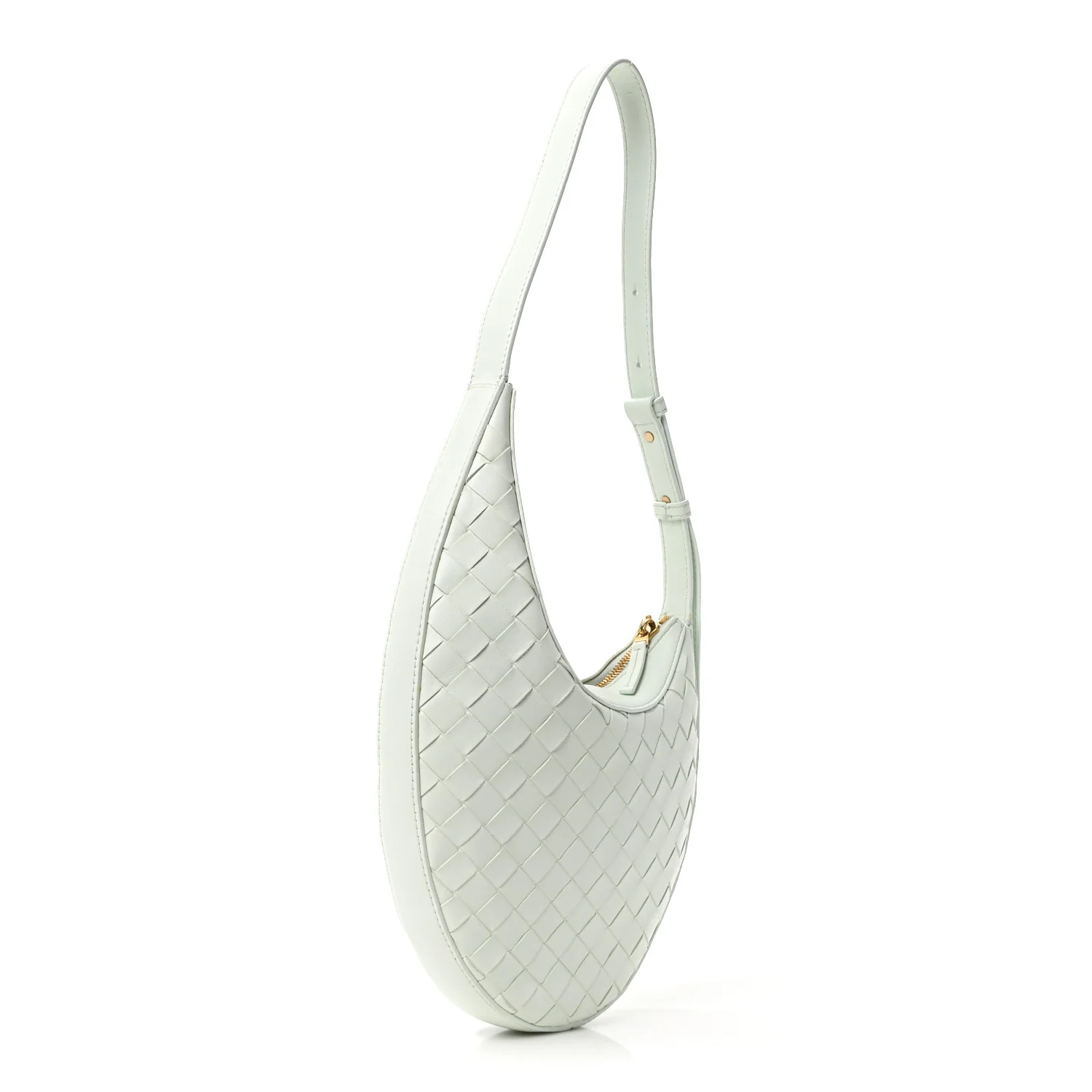 Nappa Intrecciato Small Drop Shoulder Bag Glacier - Top Club