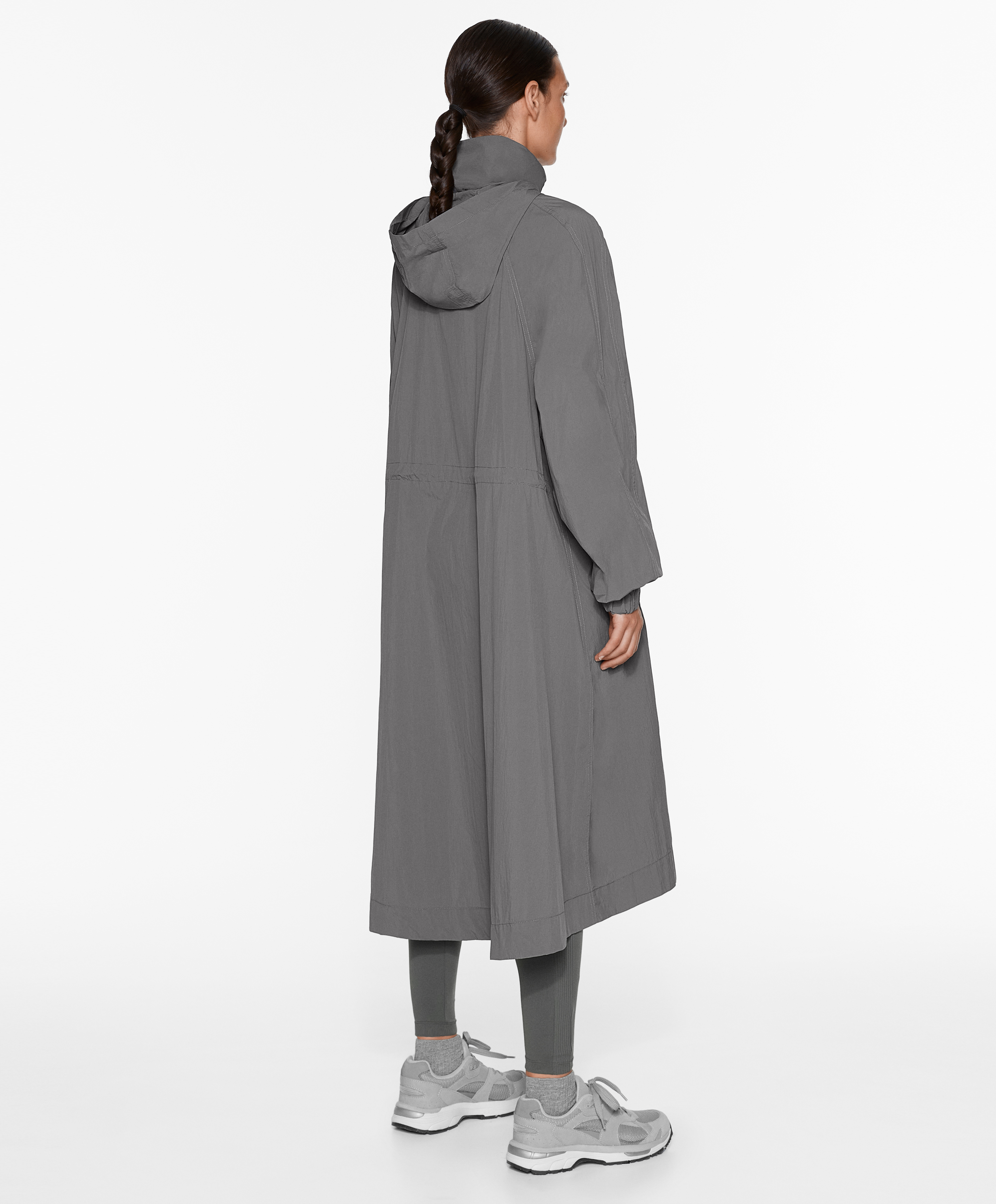 OYSHO Water-repellent midi jacket