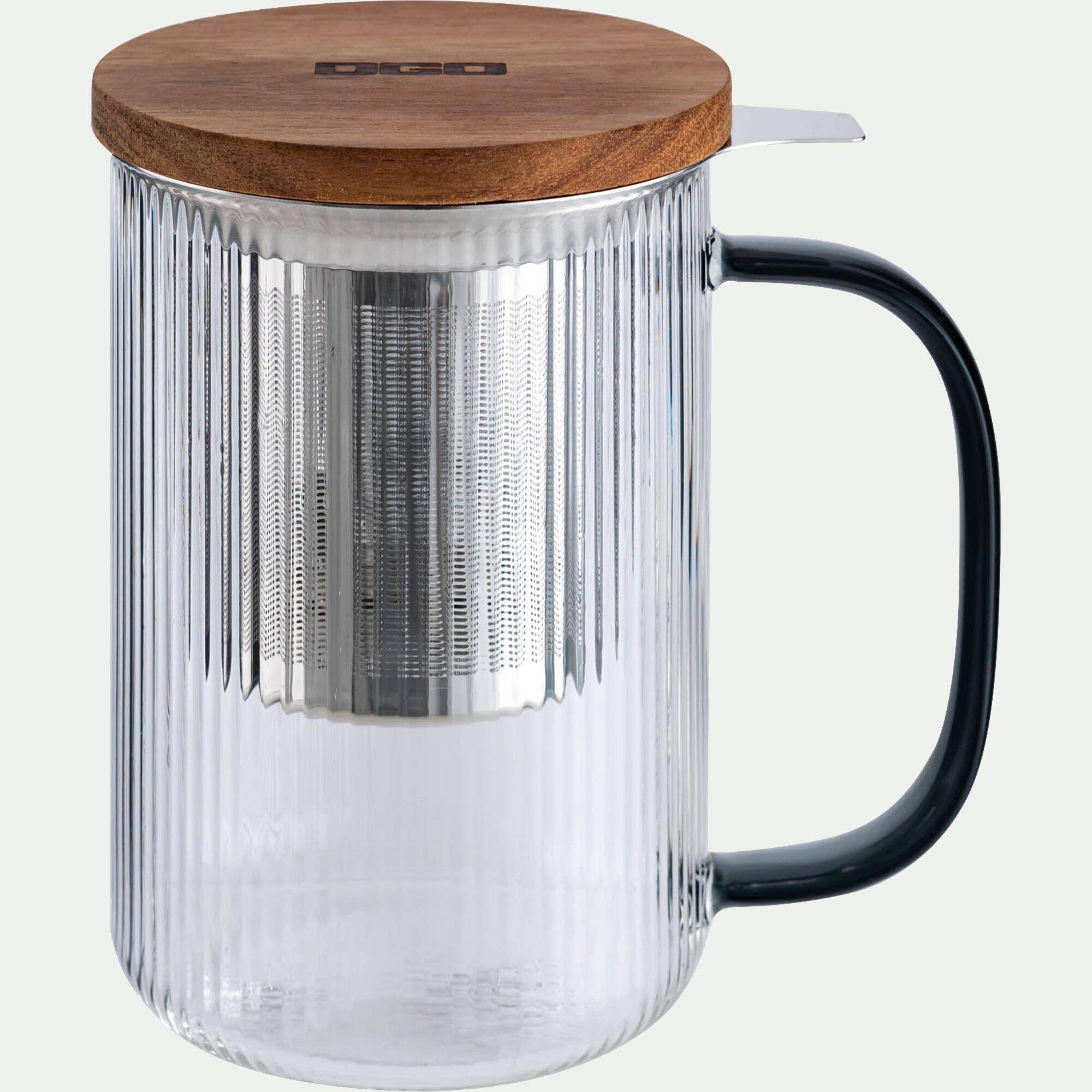 OGO - Mug infuseur en verre borosilicate 0,45cl - transparent