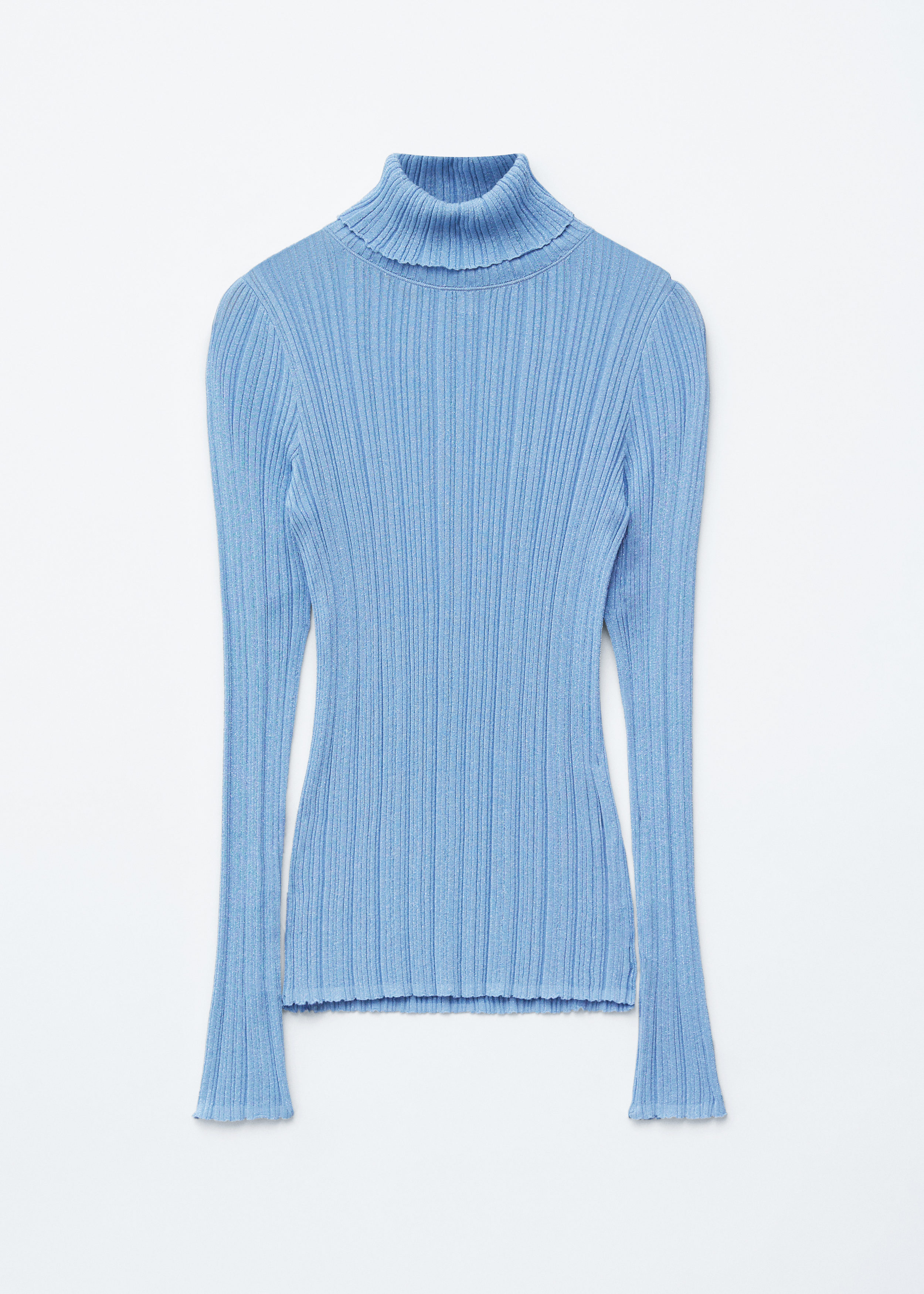 & Other Stories RIB-KNIT LUREX TURTLENECK