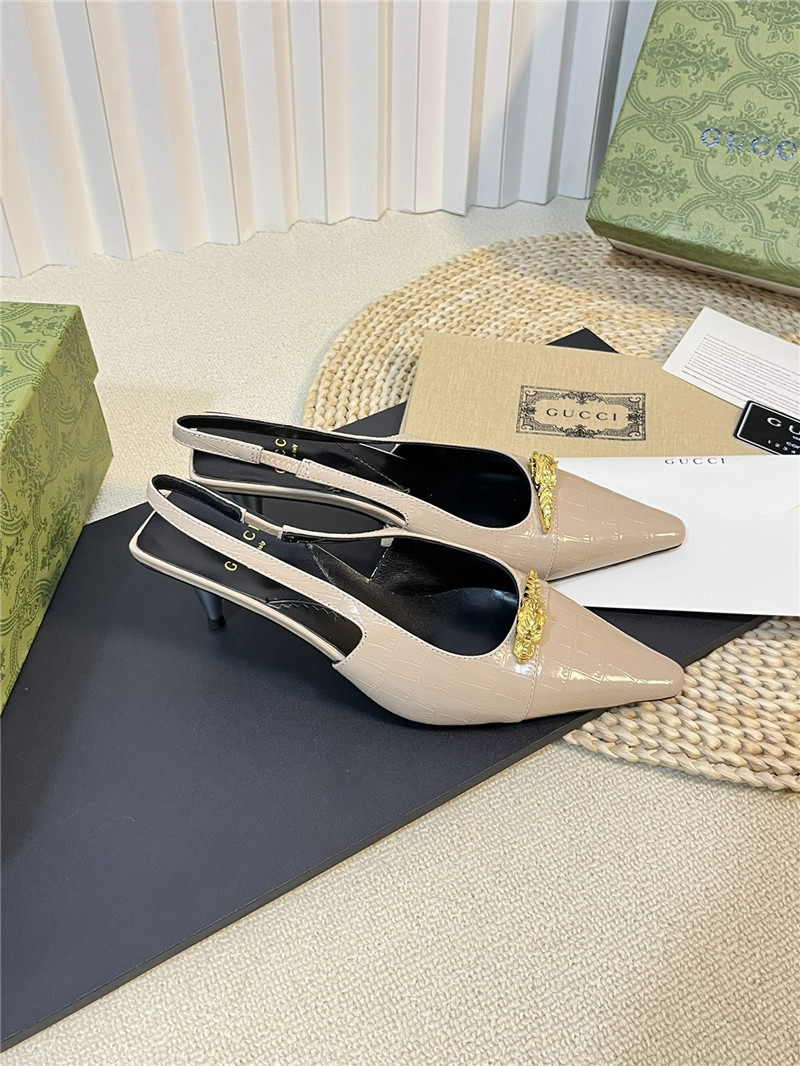 gucci women s pointed toe metal buckle shoes - Sneaker Replica Workshop