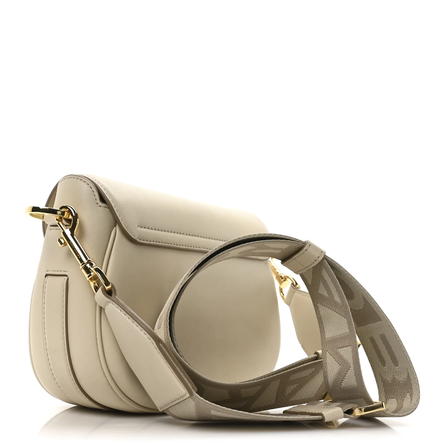 Calfskin Large The Covered J Marc Saddle Bag Cloud White - Top Club