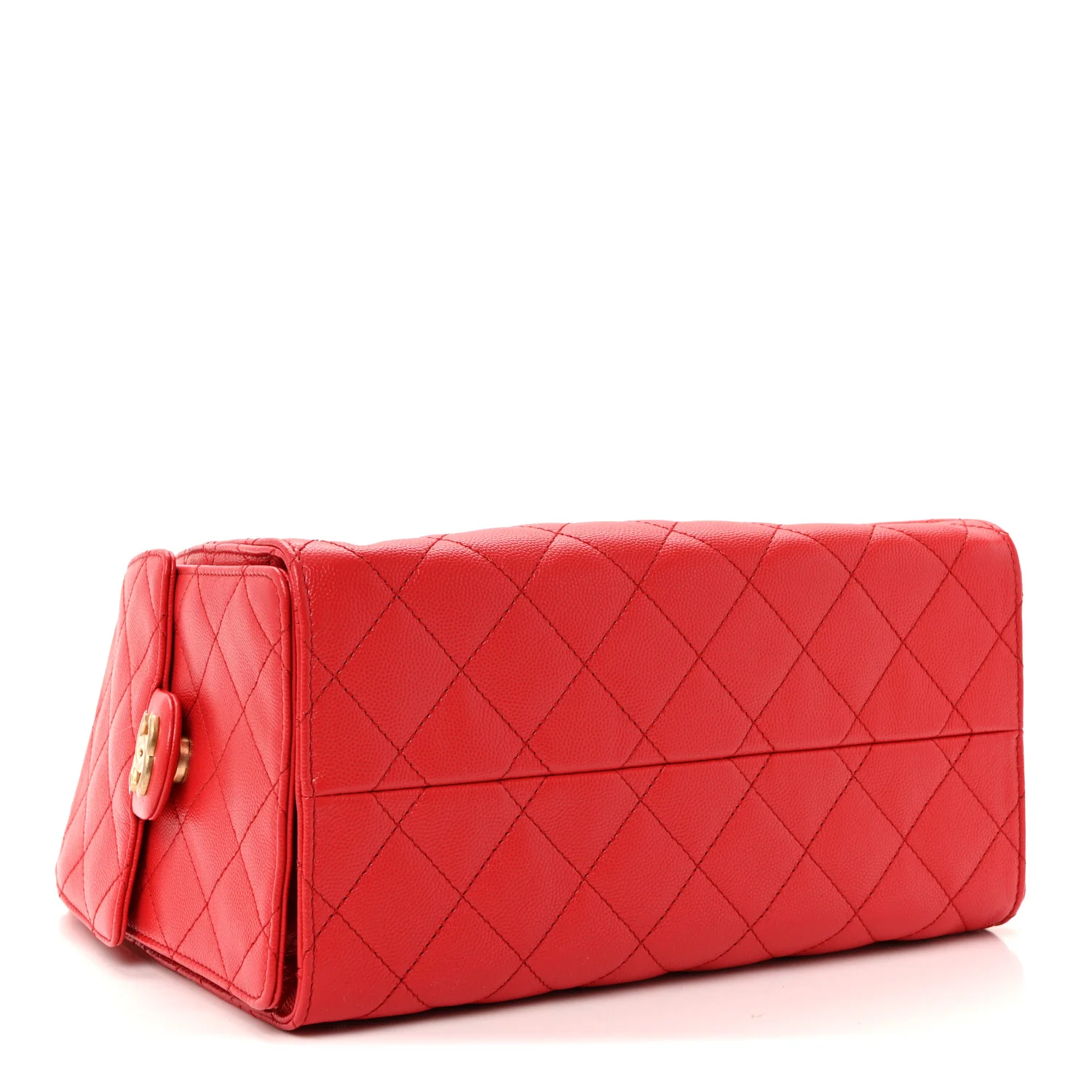 Caviar Quilted Small Chanel 25 Handbag Dark Red - Top Club