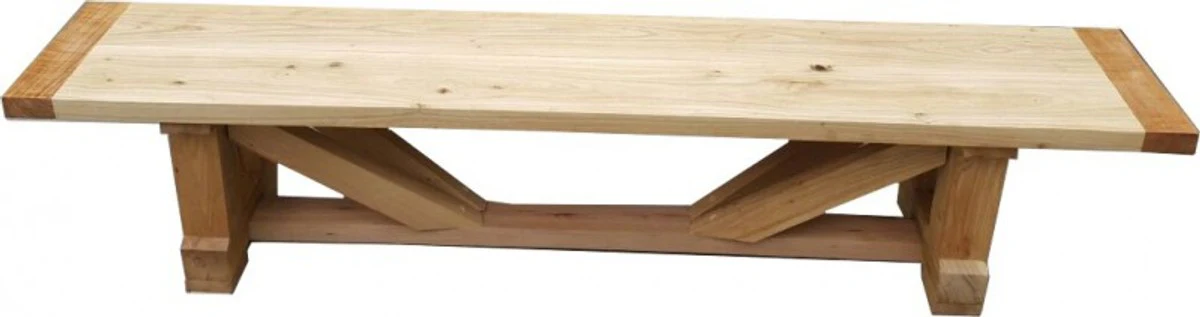 Luxury solid wood bench 230 cm Imperial for dining table solid oak - heavy version