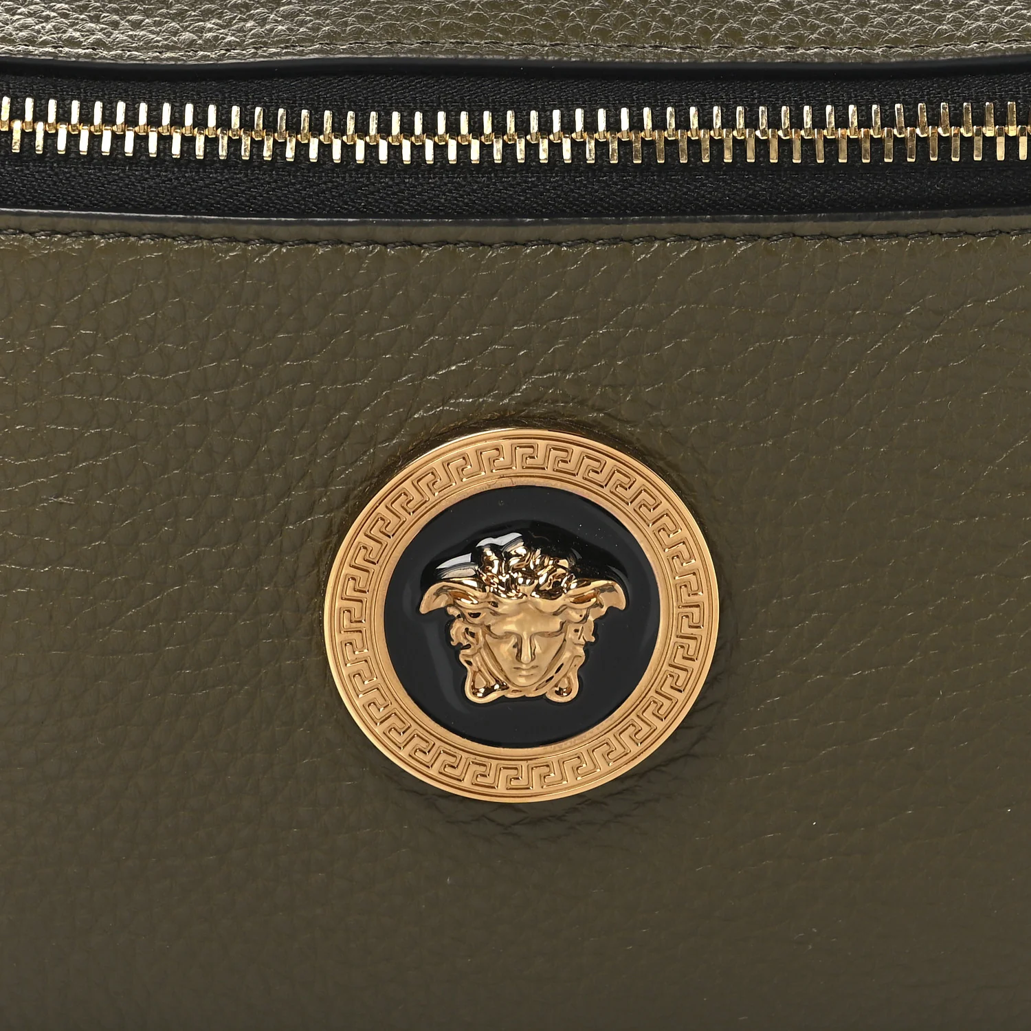 Grained Calfskin Vanitas Medea Belt Bag Khaki - Top Club
