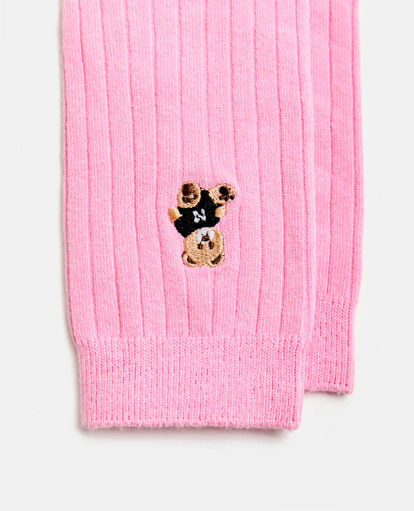 Pimkie Chaussettes hautes avec oursons brodés