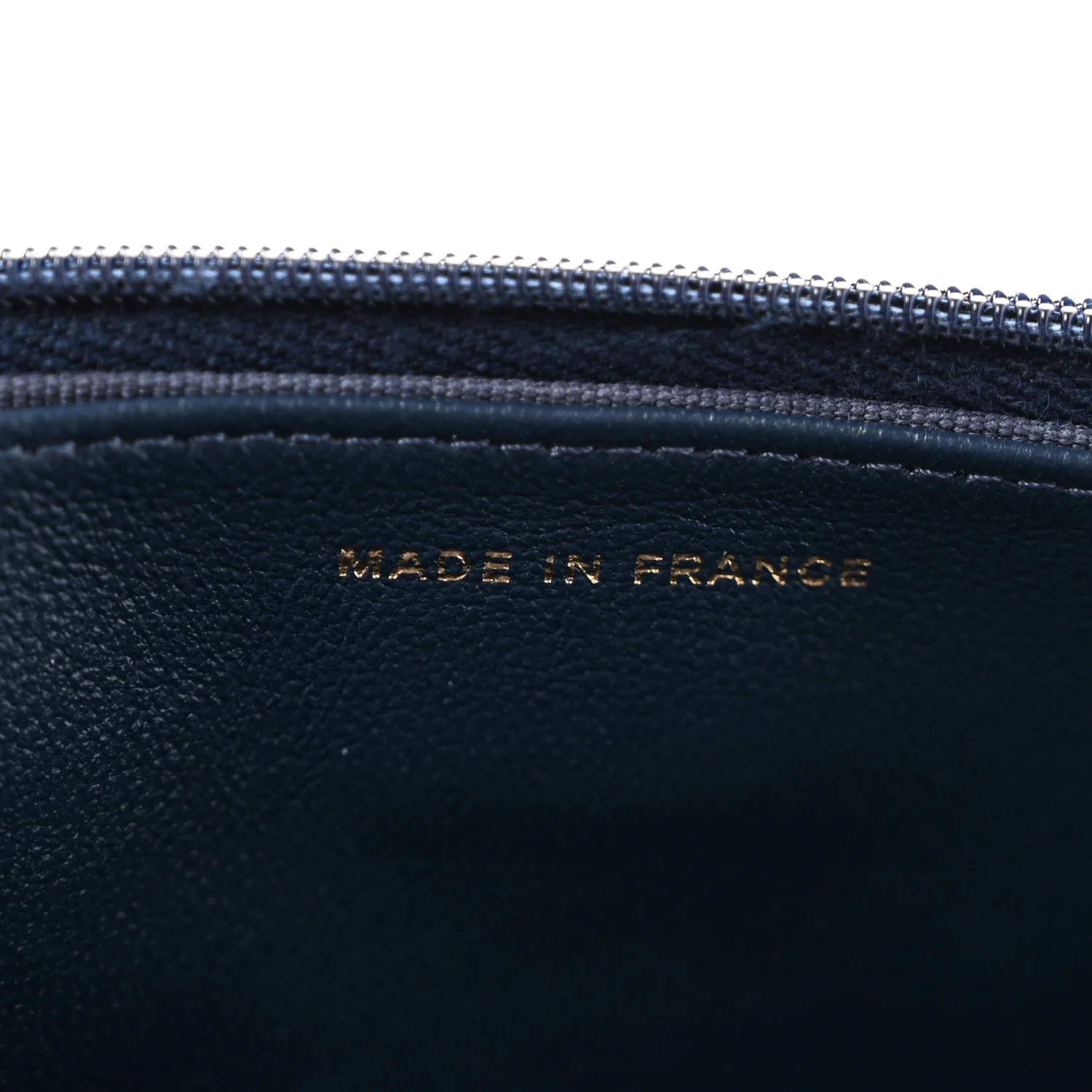 Lambskin Quilted Hold The Line Wallet On Chain WOC Dark Blue - Top Club
