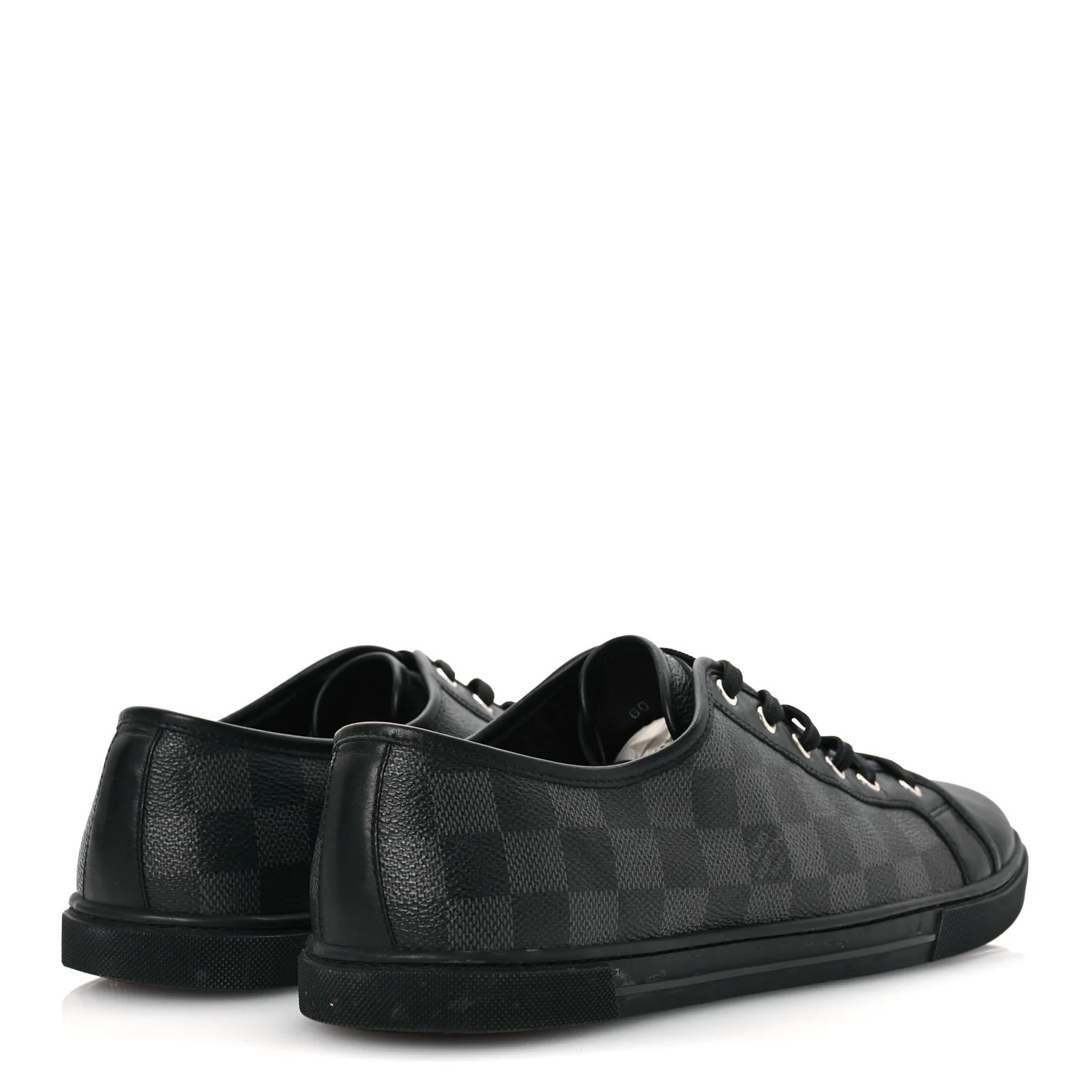 Calfskin Damier Graphite Sneakers 7.5 - Top Club