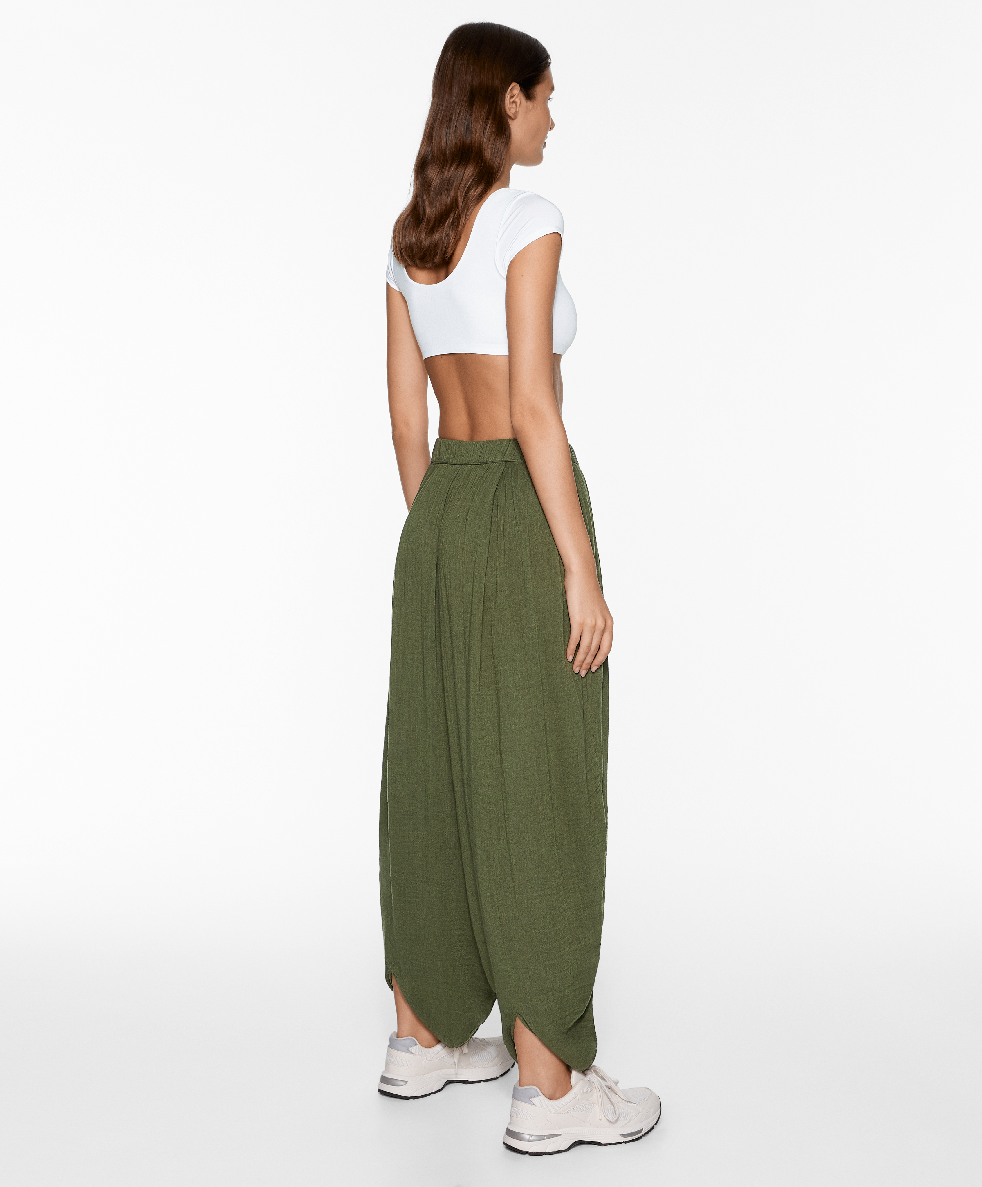 OYSHO Balloon trousers with cotton