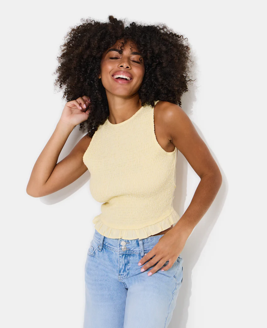 Pimkie Top smocké avec dos ouvert