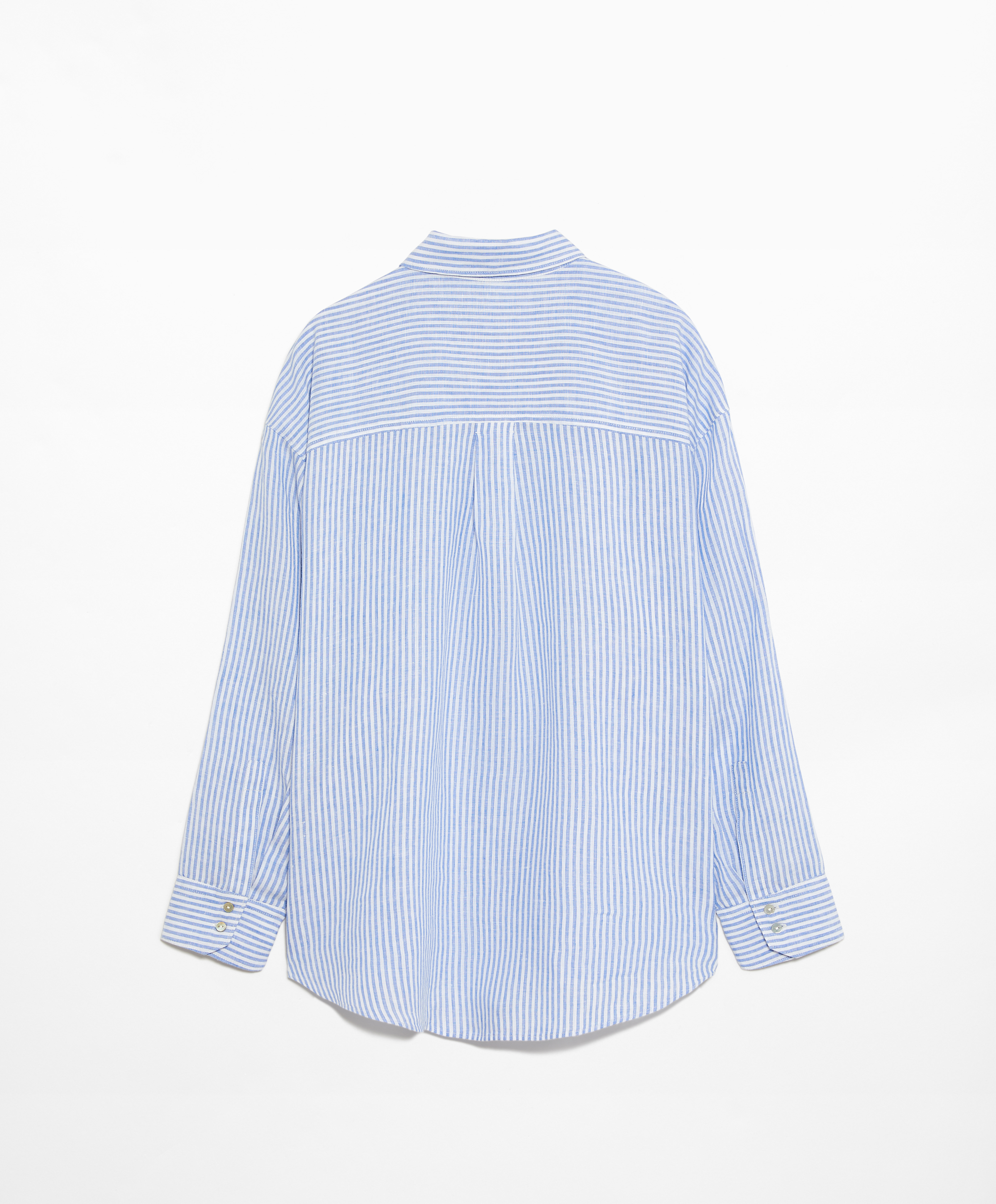 OYSHO 100% linen long-sleeved shirt