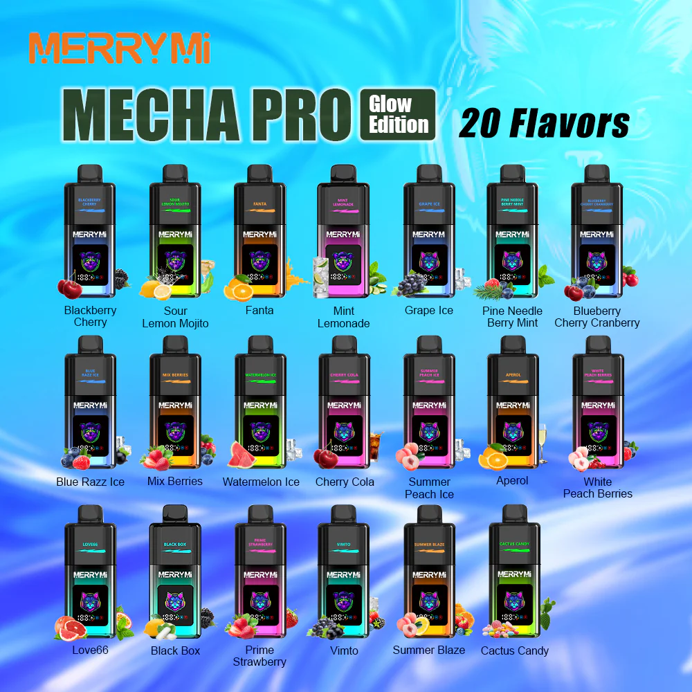 MerryMi Mecha Pro 20K Rechargeable Disposable Vape (All Flavours)