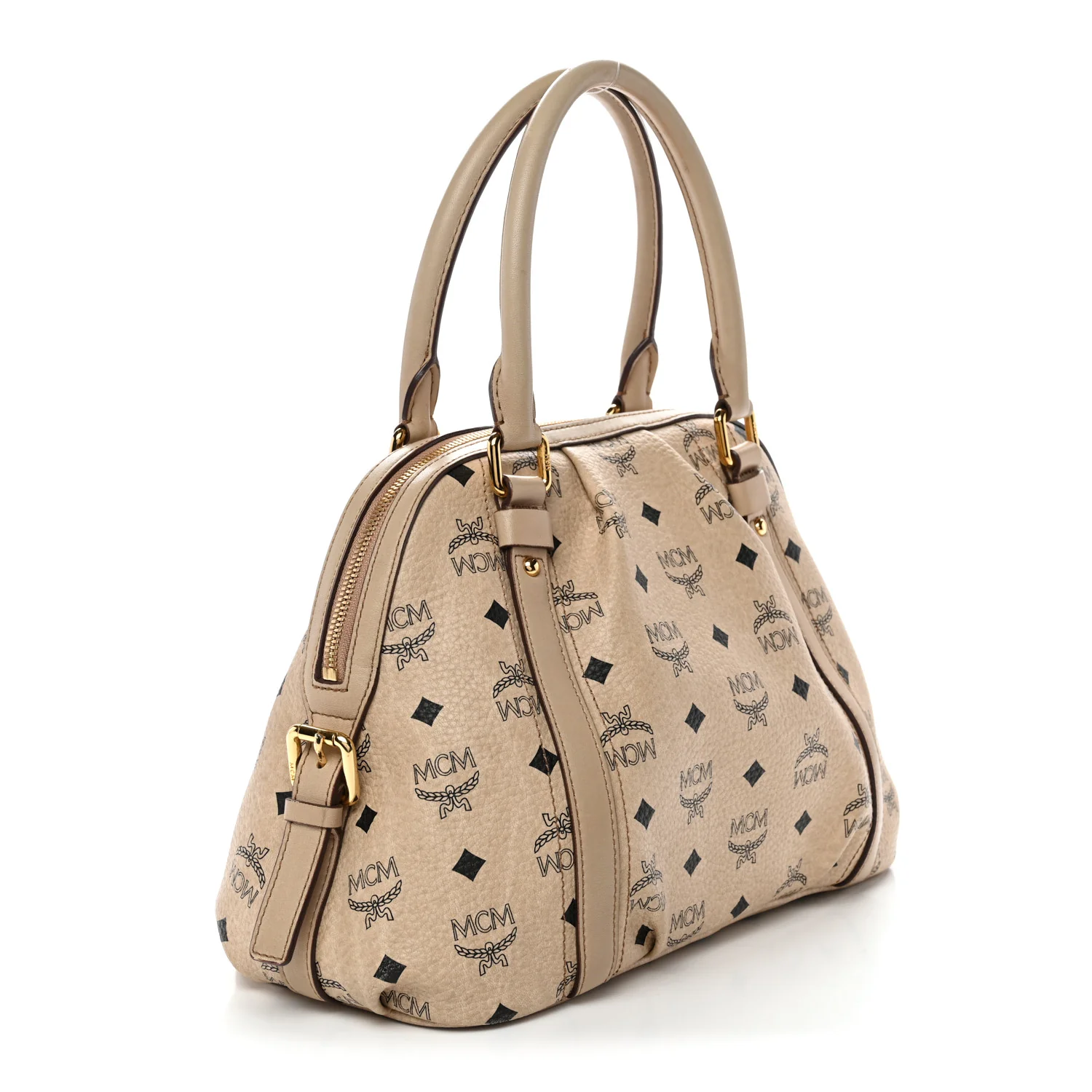 Visetos Boston Bag Beige - Top Club