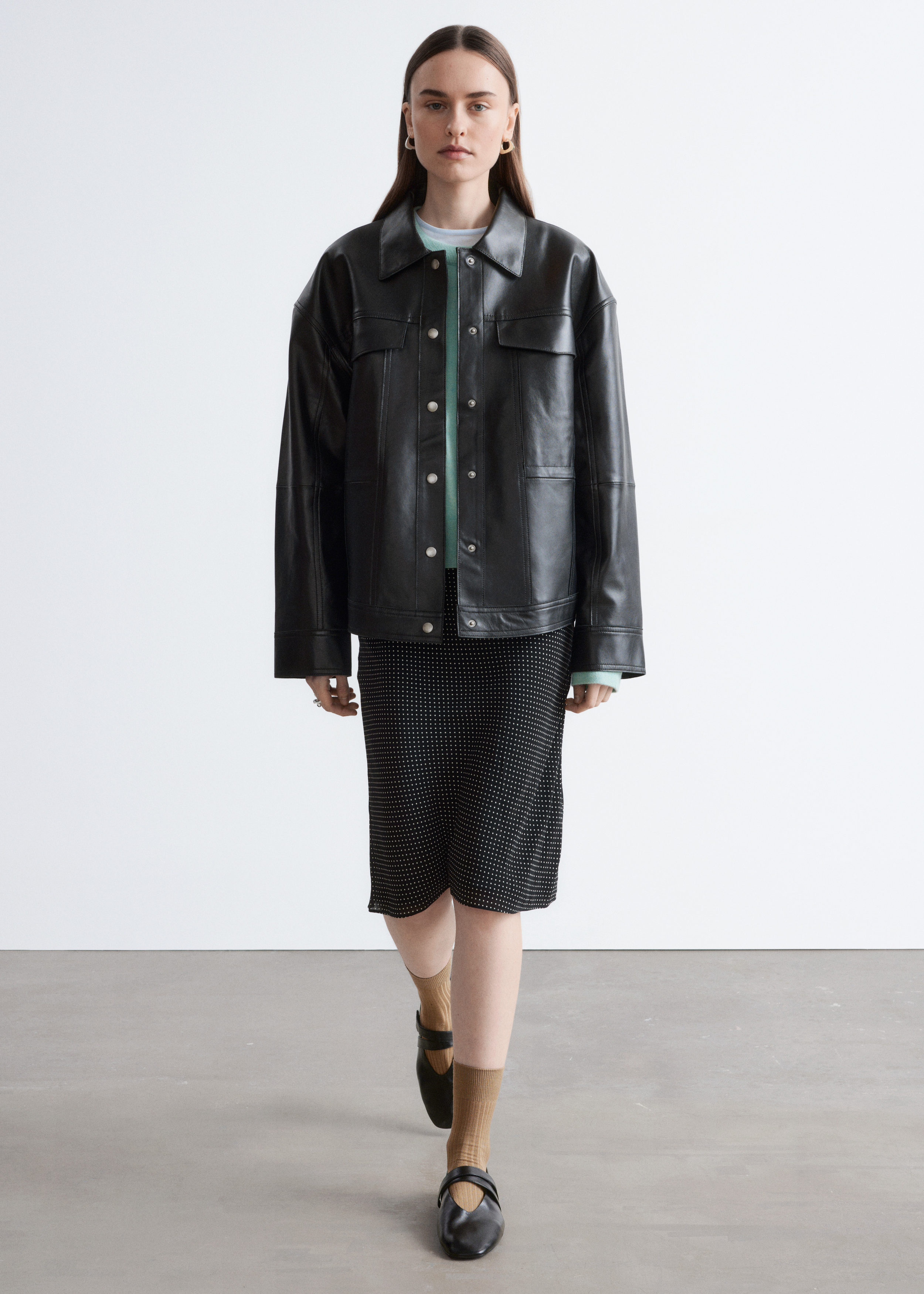 & Other Stories KNEE-LENGTH SLIP SKIRT