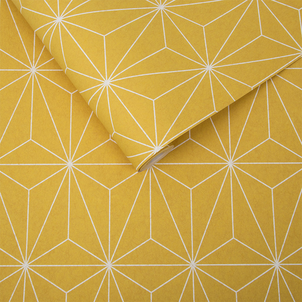 Graham & Brown  vliesbehang  Prism Yellow Graham & Brown  vliesbehang  Prism Yellow