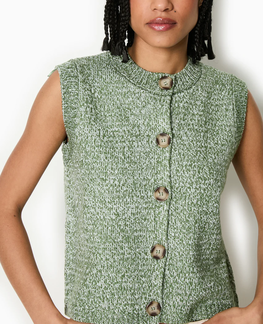 Pimkie Gilet sans manches en maille moulinée
