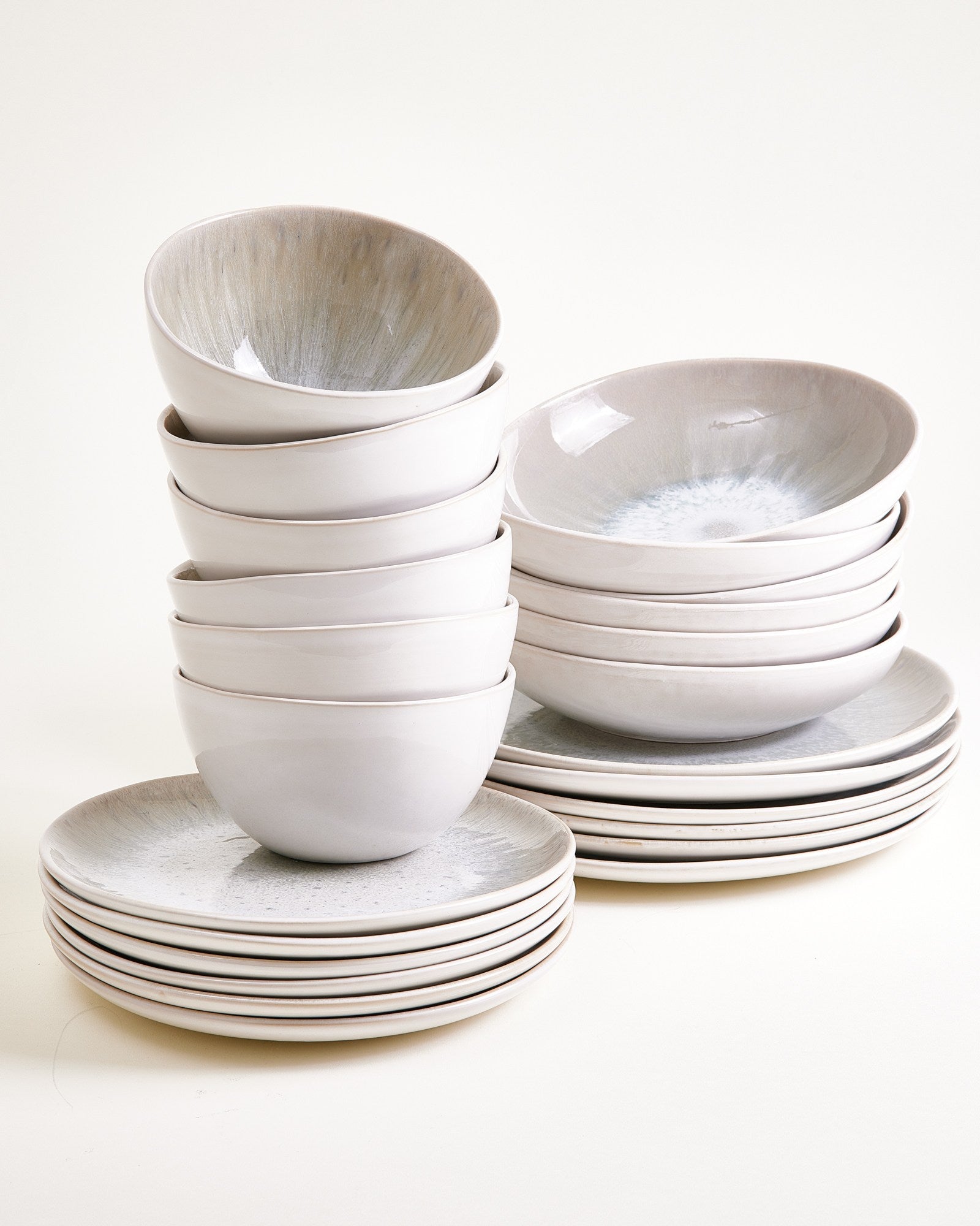 Areia Geschirr-Set classic grau 24-teilig