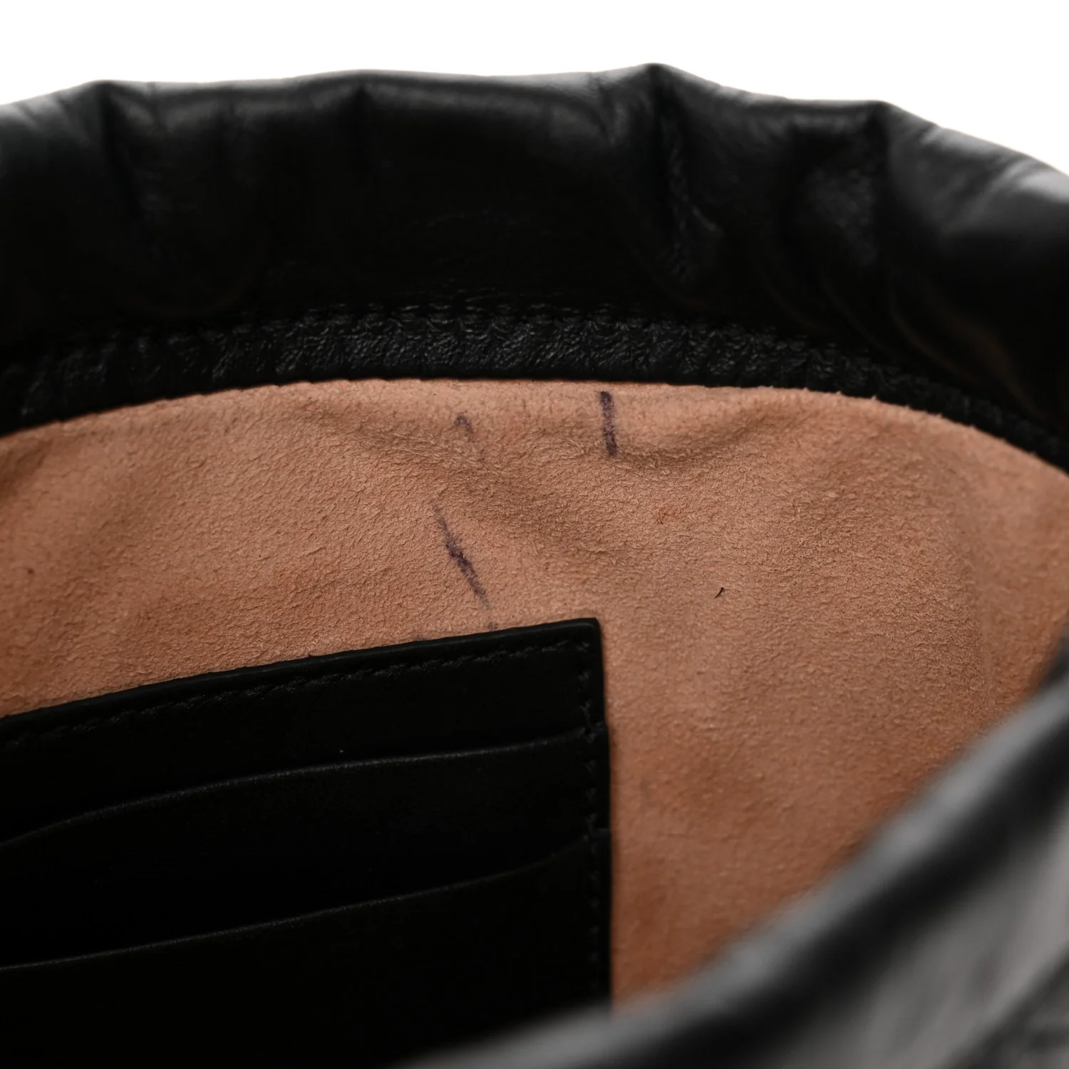 Calfskin Matelasse Mini GG Marmont 2.0 Bucket Bag Black - Top Club