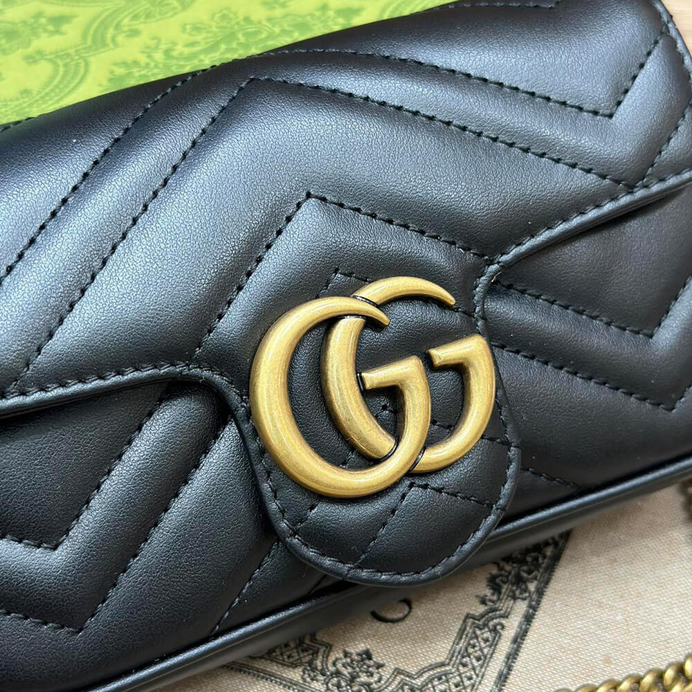 GG Marmont matelasse leather super mini bag(high-end Grade) - Top Club
