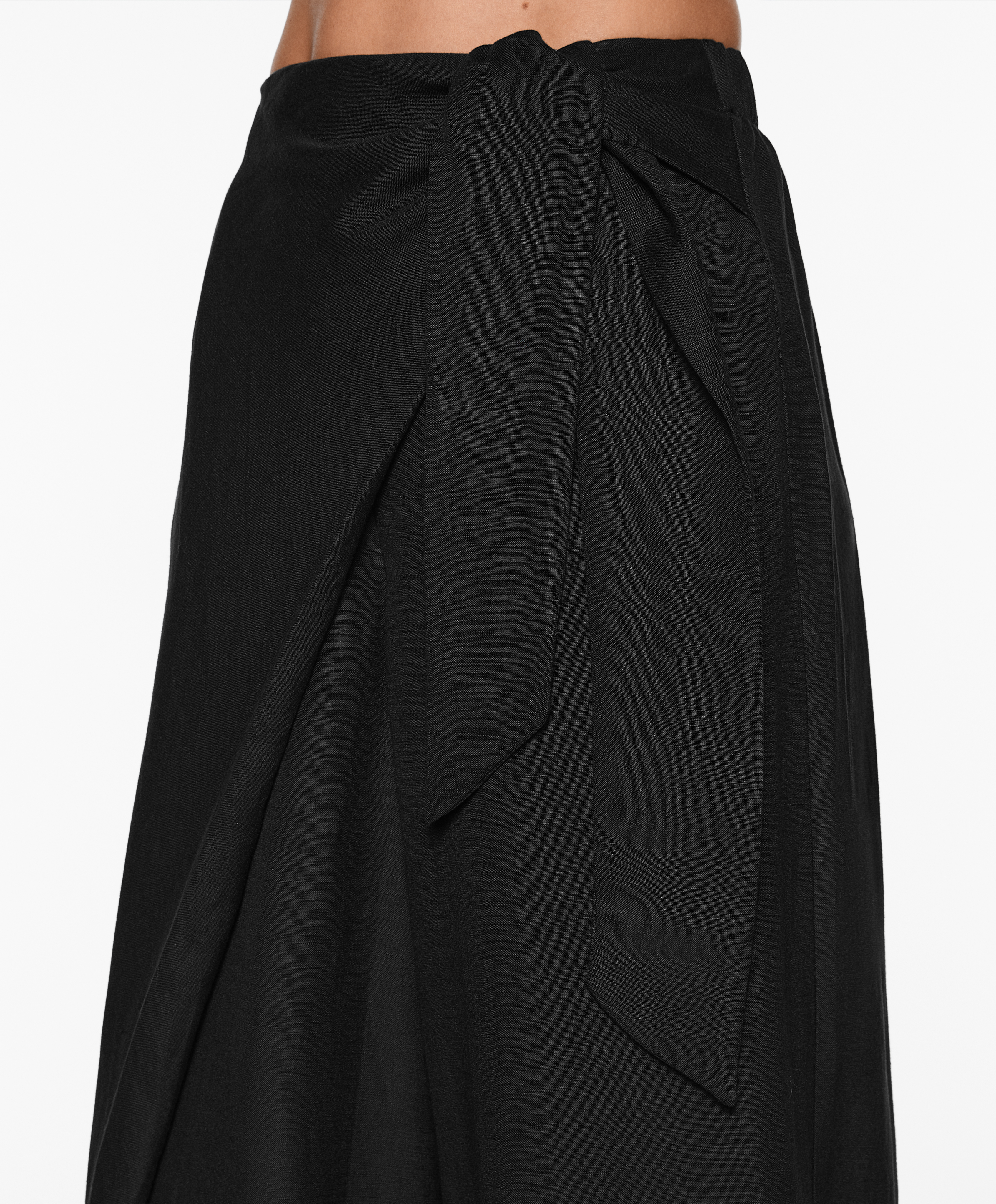 OYSHO Wrap trousers with linen