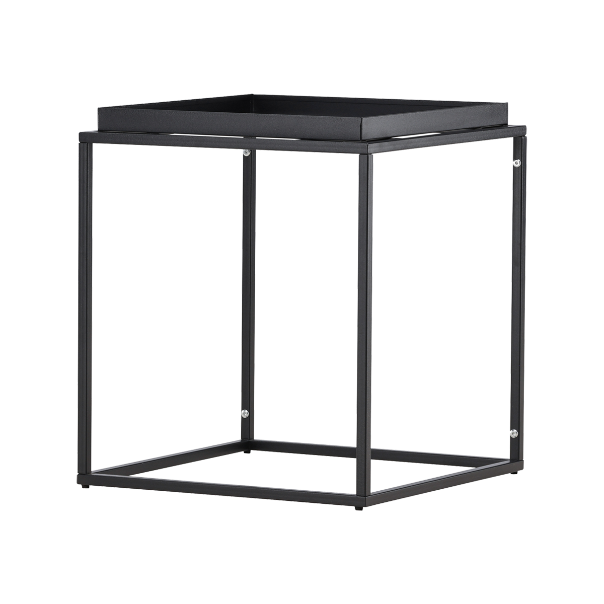 Metalen bijzettafel Ferre - 45 x 45 cm Zwart