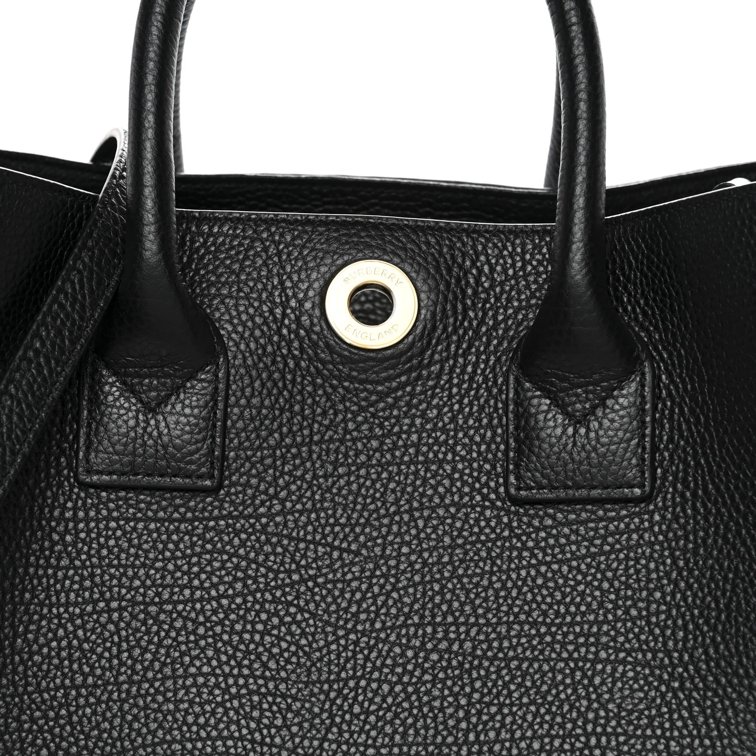 Grainy Calfskin House Check Medium Bermondsey Tote Black - Top Club