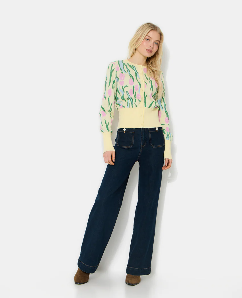 Pimkie Gilet motif tulipes