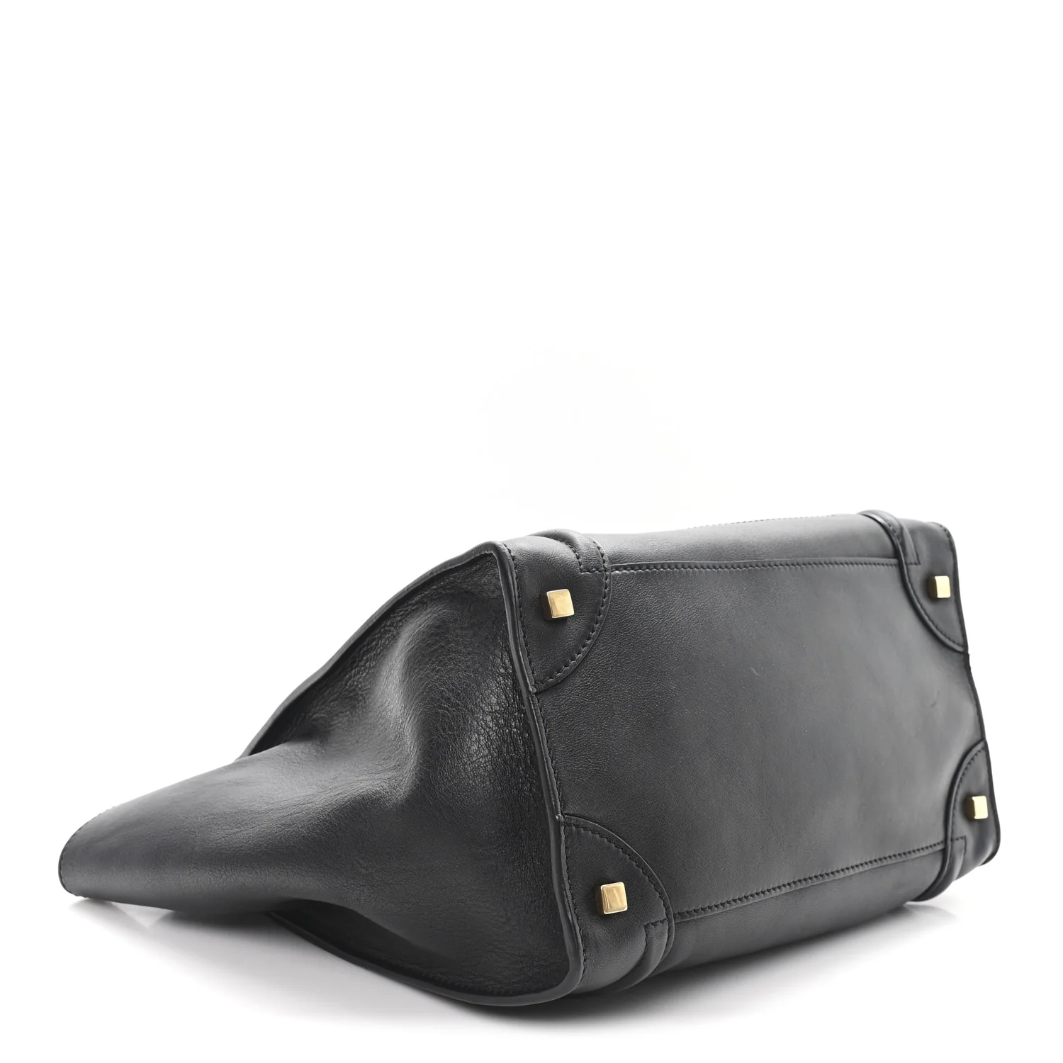 Smooth Calfskin Mini Luggage Black - Top Club