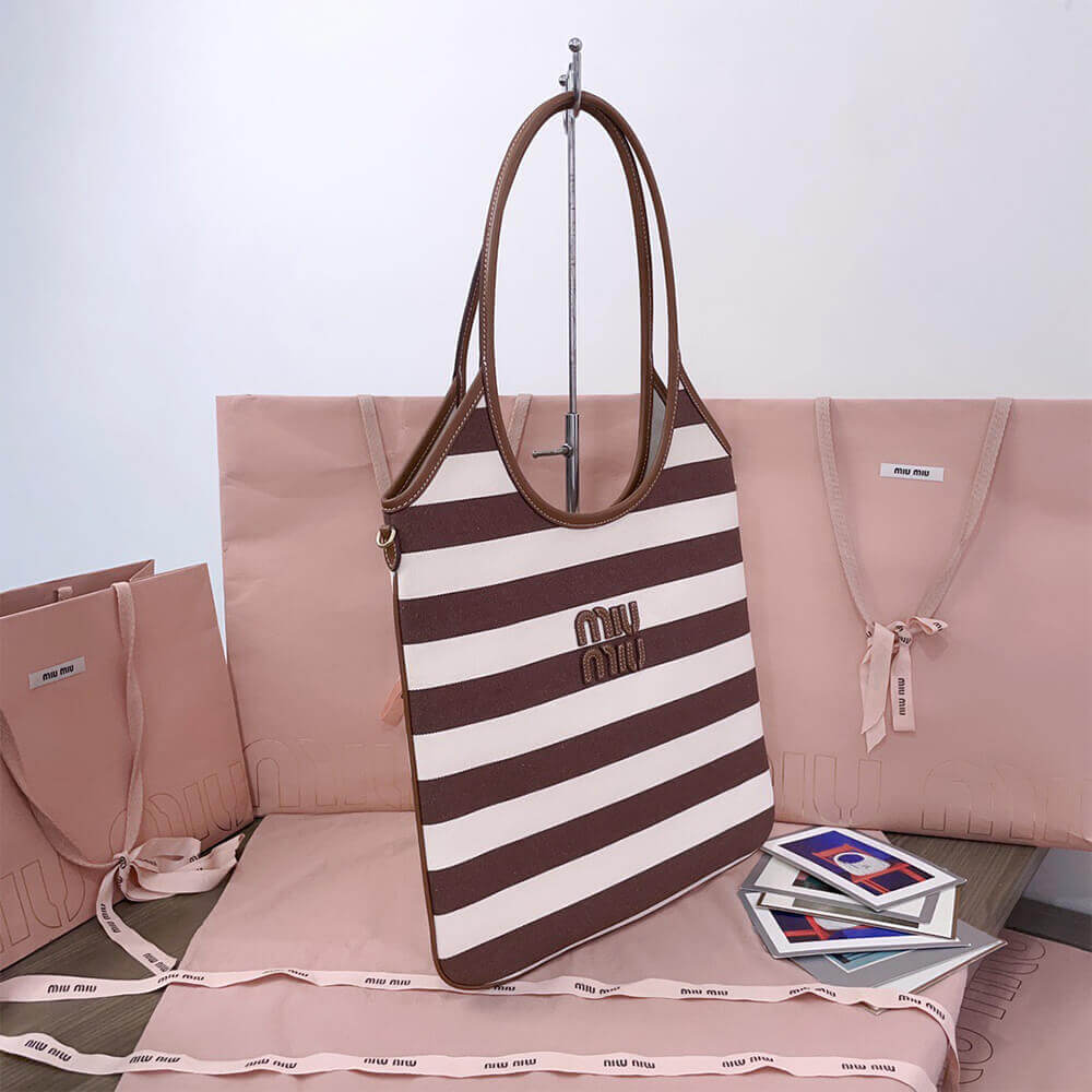 MIUMIU REGULAR IVY canvas and leather bag(HIGH-END GRADE) - Top Club