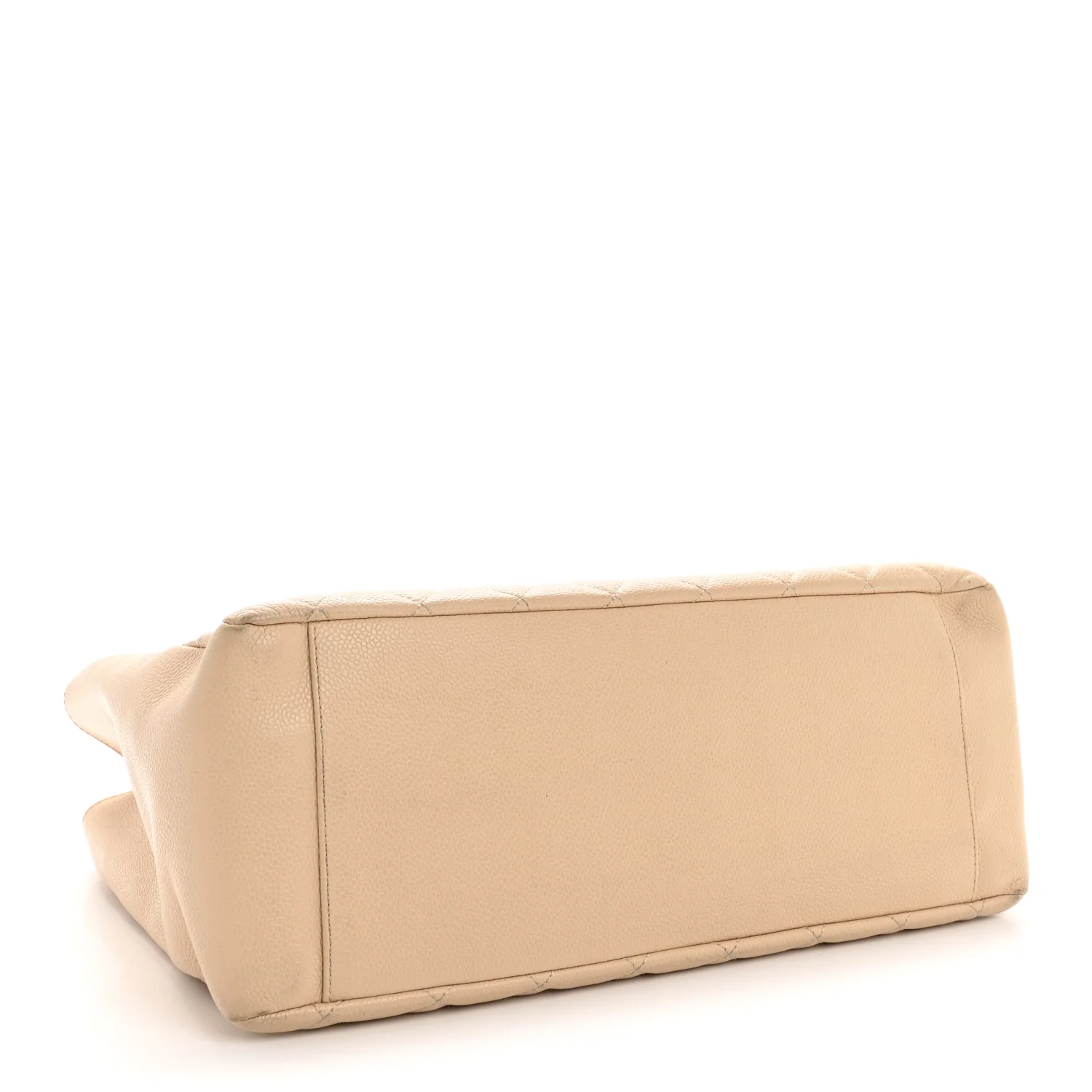 Caviar Quilted Grand Shopping Tote GST Beige - Top Club