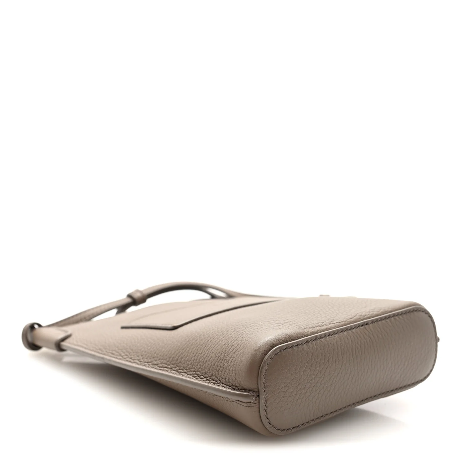 Grained Calfskin Bale Phone Case Warm Mastic - Top Club