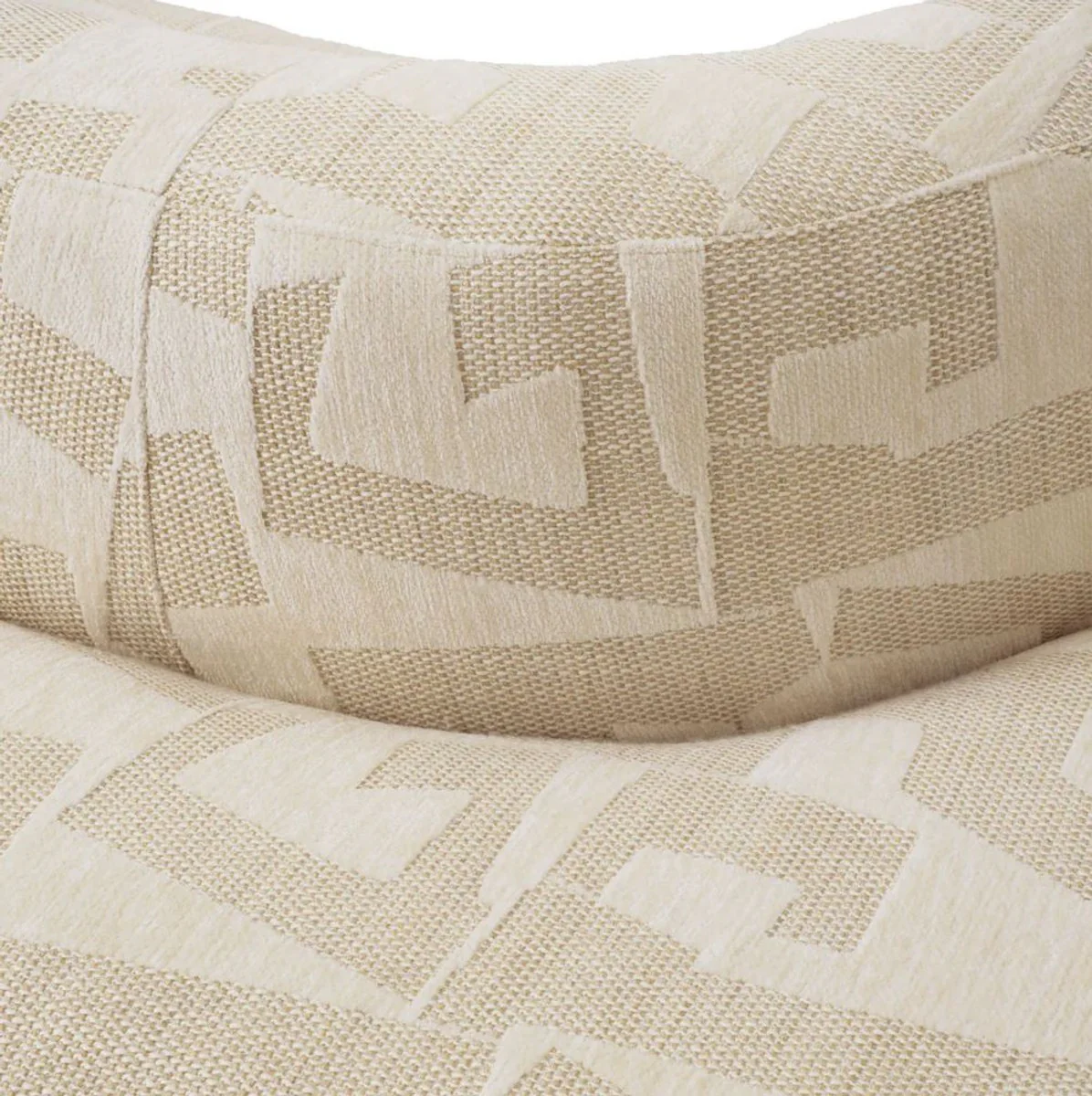 Luxury Sofa Sand Color / Black 223 cm - Living Room & Hotel Interior