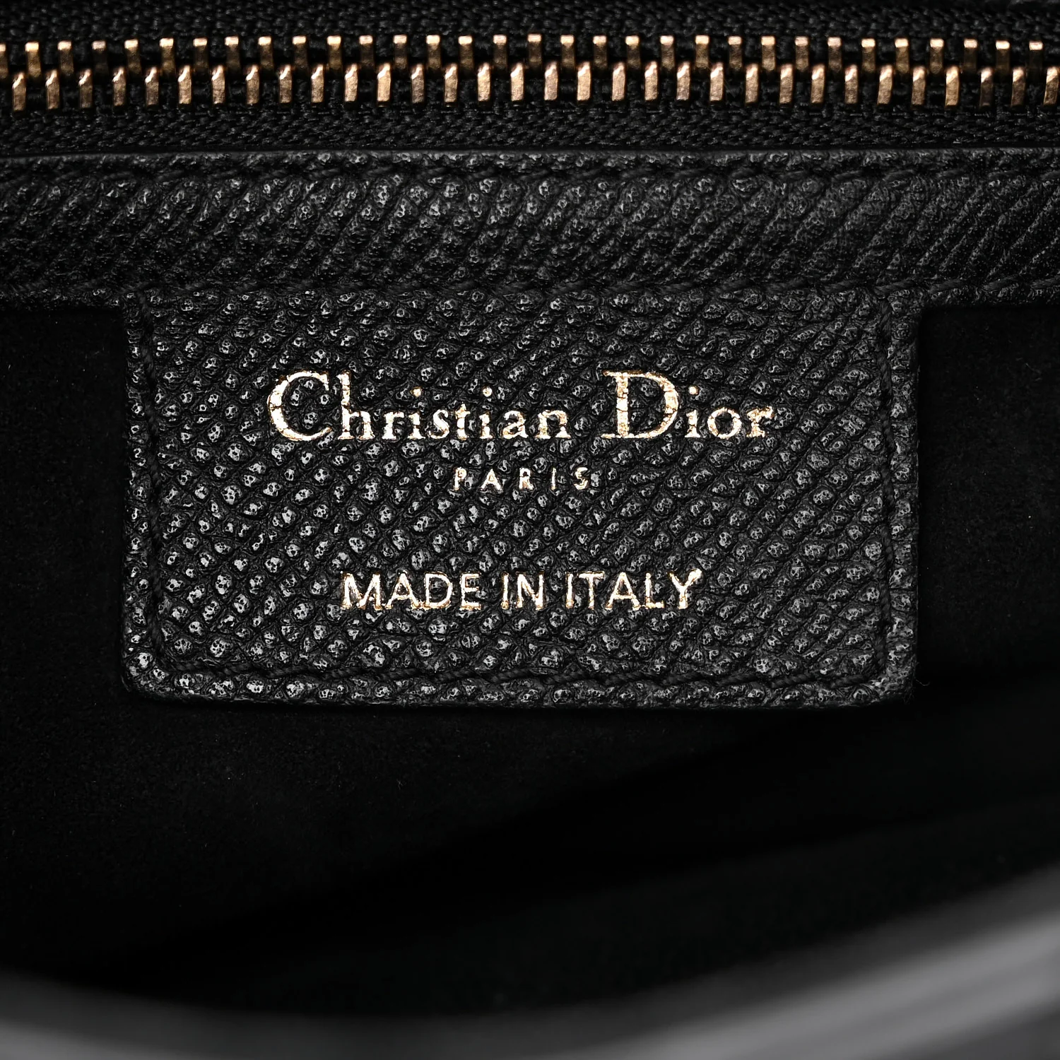 Grained Calfskin Saddle Bag Black - Top Club
