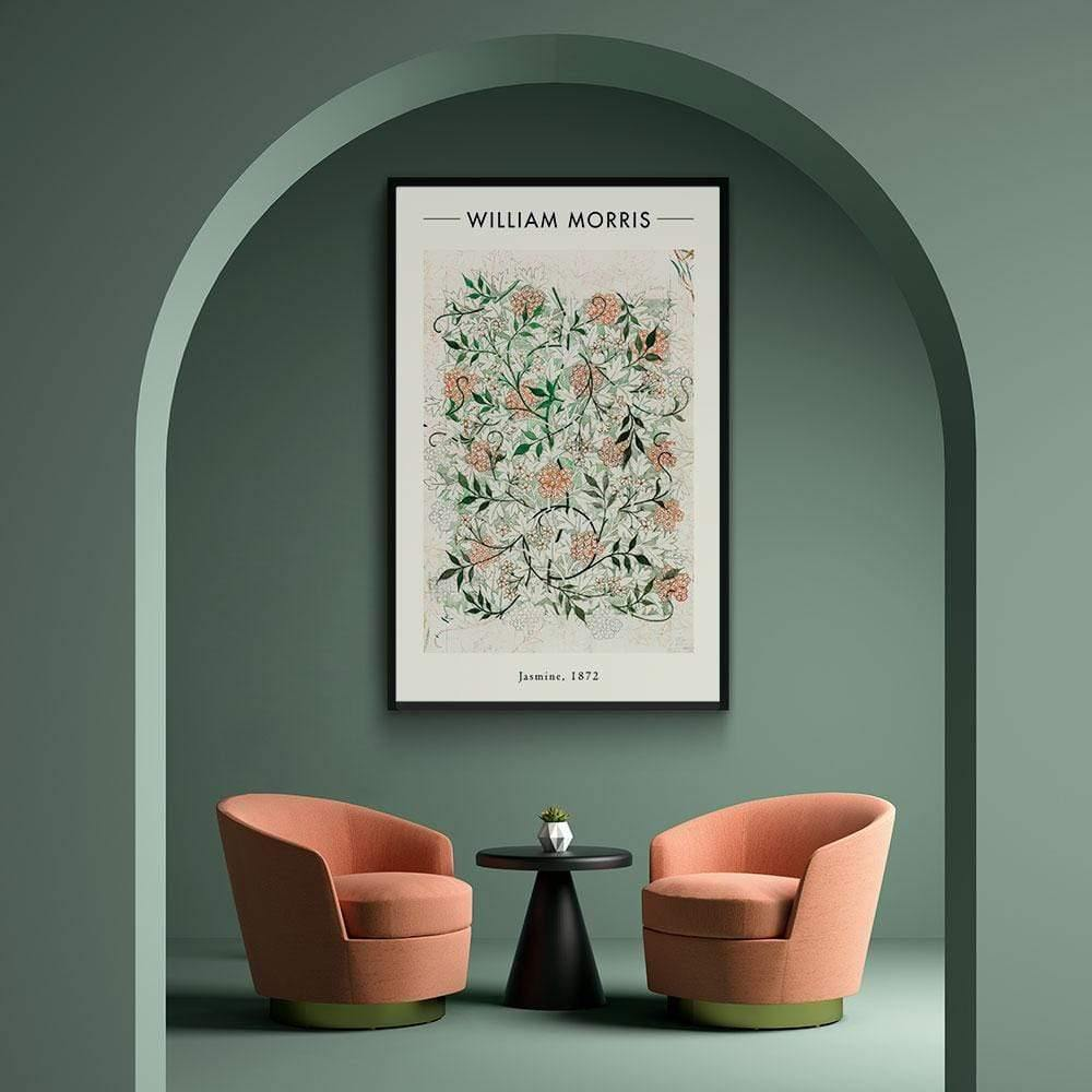 Walljar poster ingelijst - William Morris - Jasmine Poster ingelijst - 70 x 100 cm