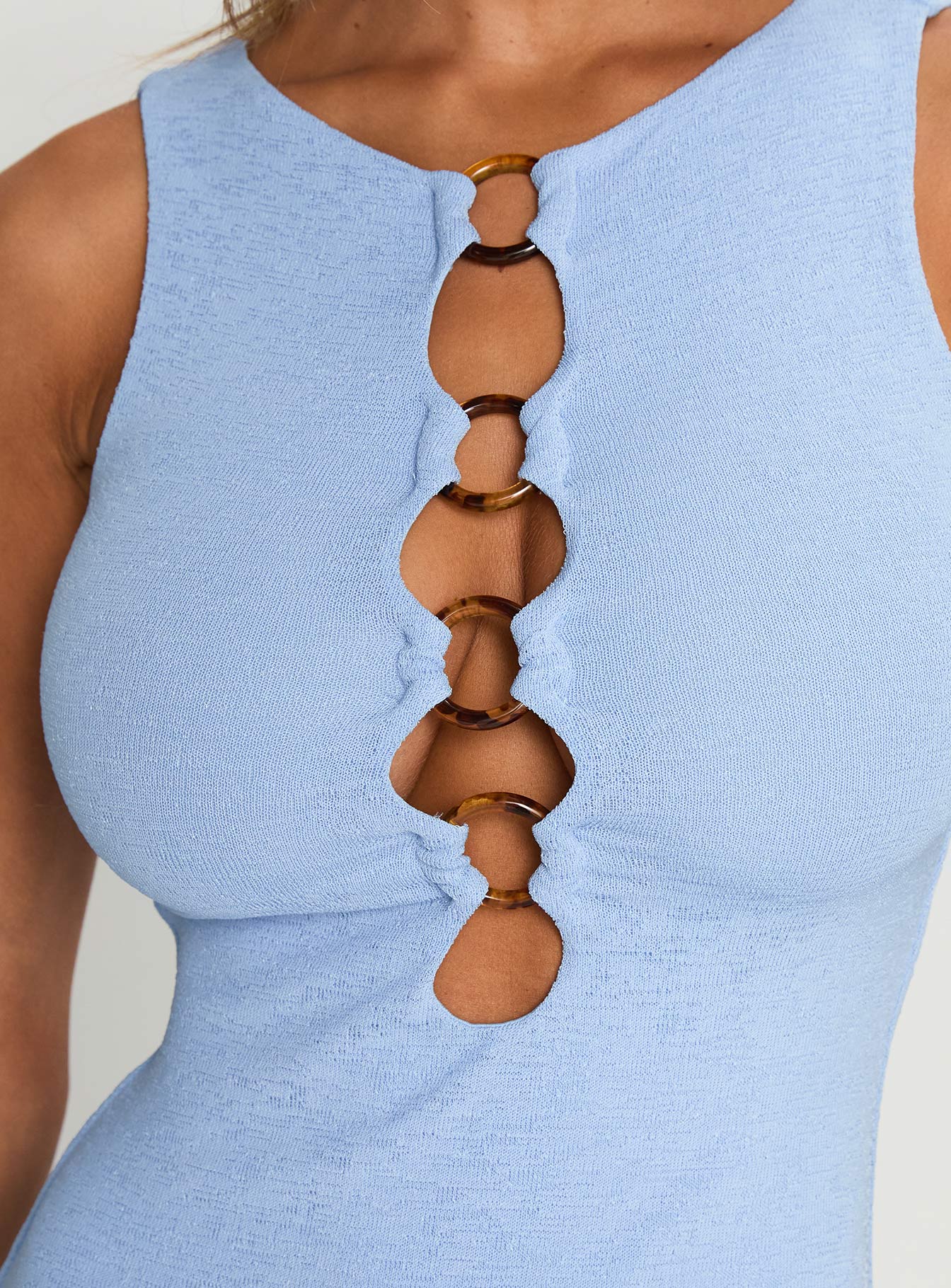 Dejonge Ring Sleeveless Mini Dress Blue