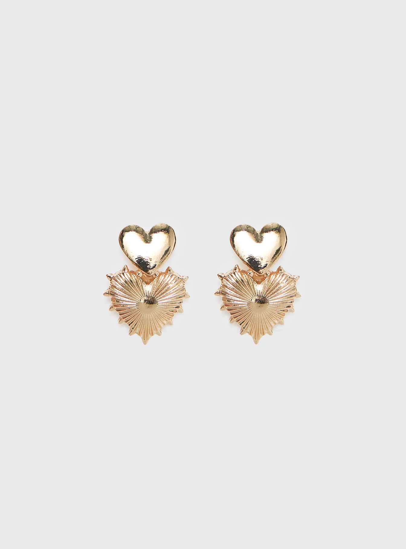 Eliette Heart Earrings Gold