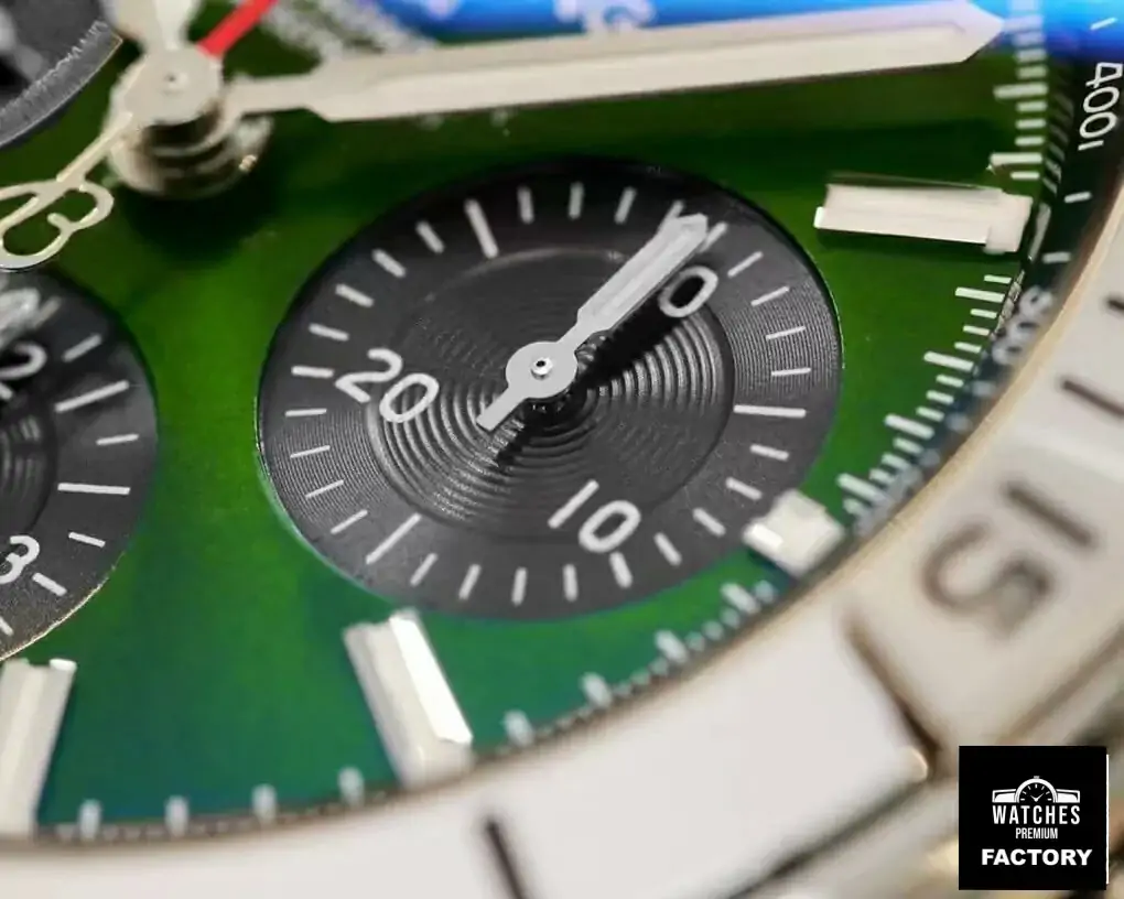 Breitling Chronomat AB01343A1L1A1 GF Factory Stainless Steel Green Dial