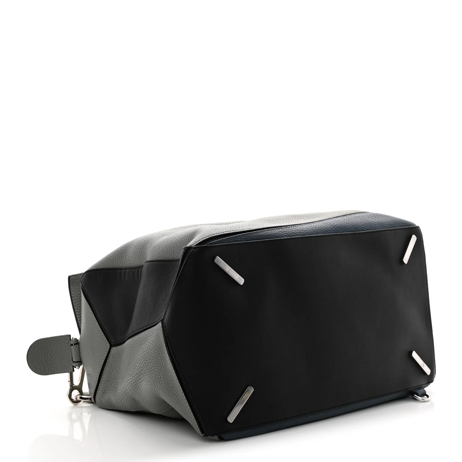 Calfskin Puzzle Bag XL Grey Blue - Top Club