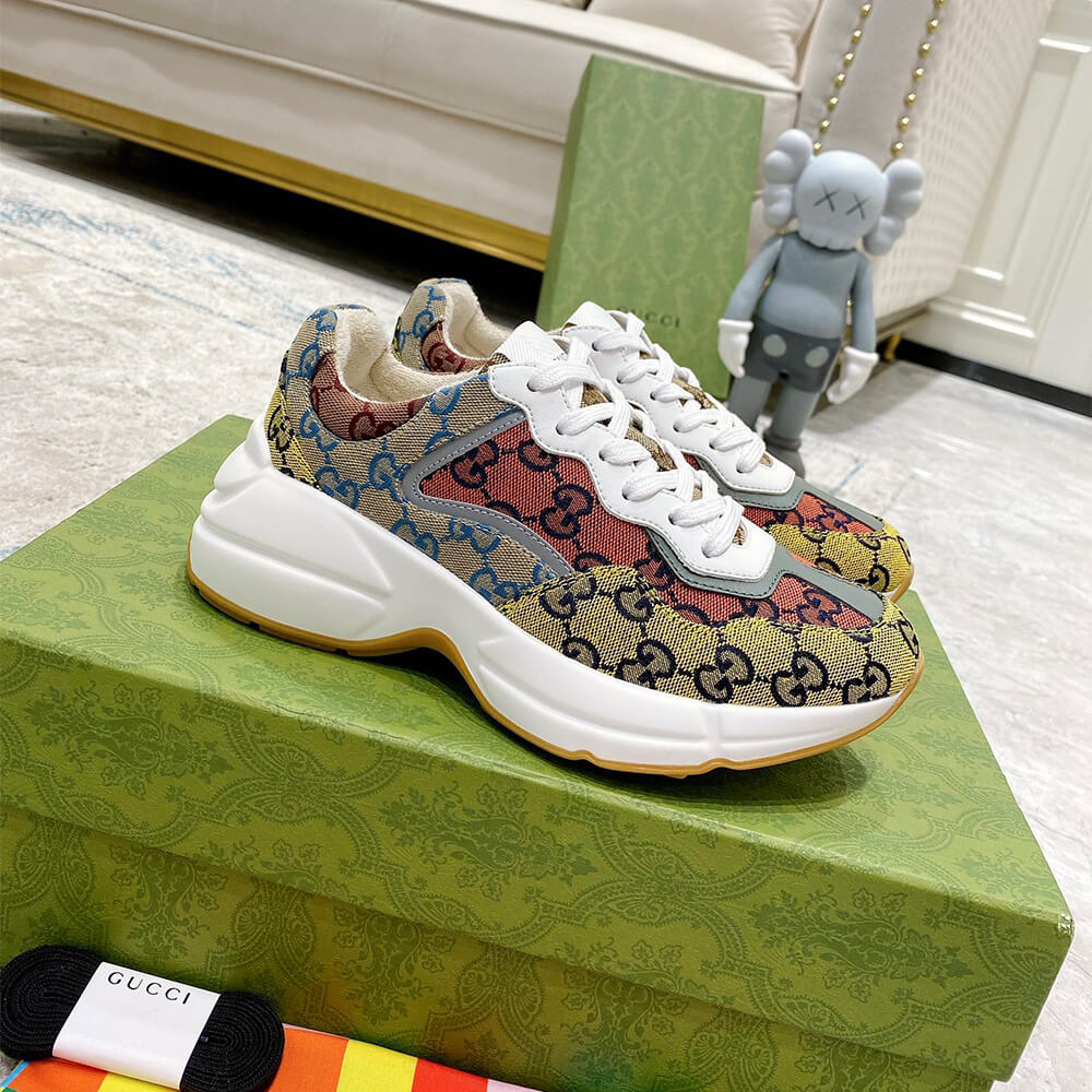 Gucci Multicolor GG Supreme Rhyton Sneaker - Top Club
