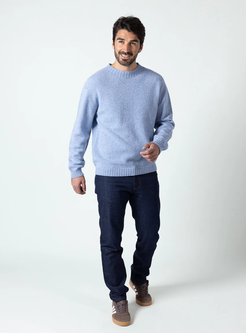 Jean homme en coton bleu brut