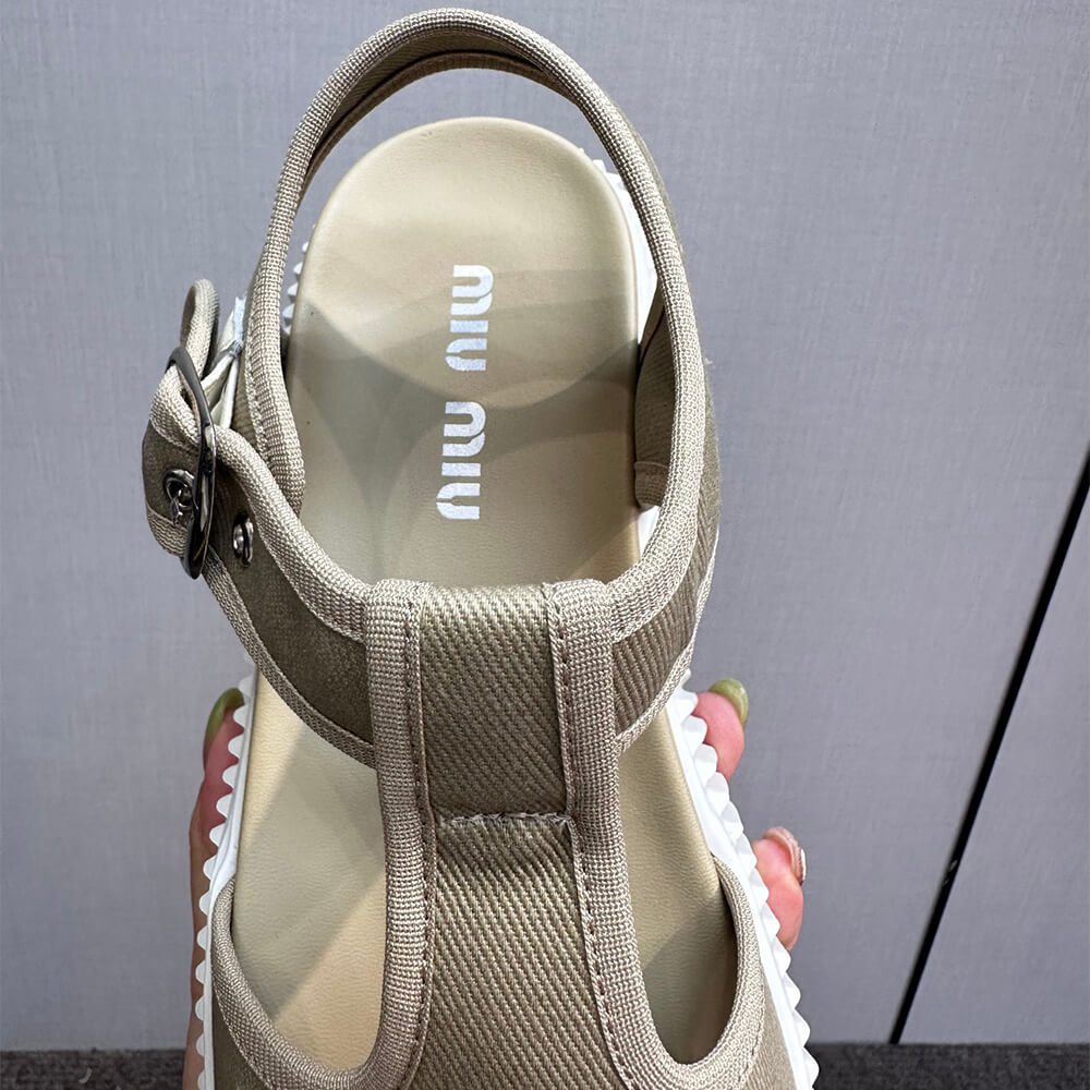 MiuMiu Denim flatform sandals - Top Club