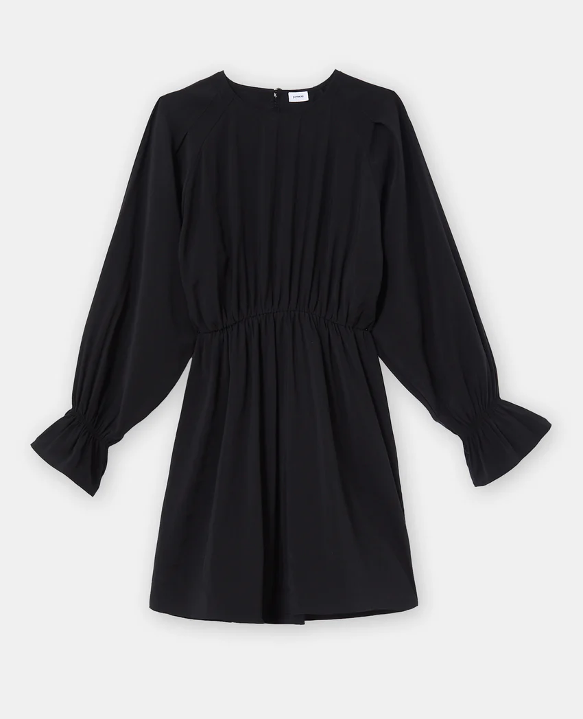 Pimkie Robe courte avec taille élastiquée en tissu fluide